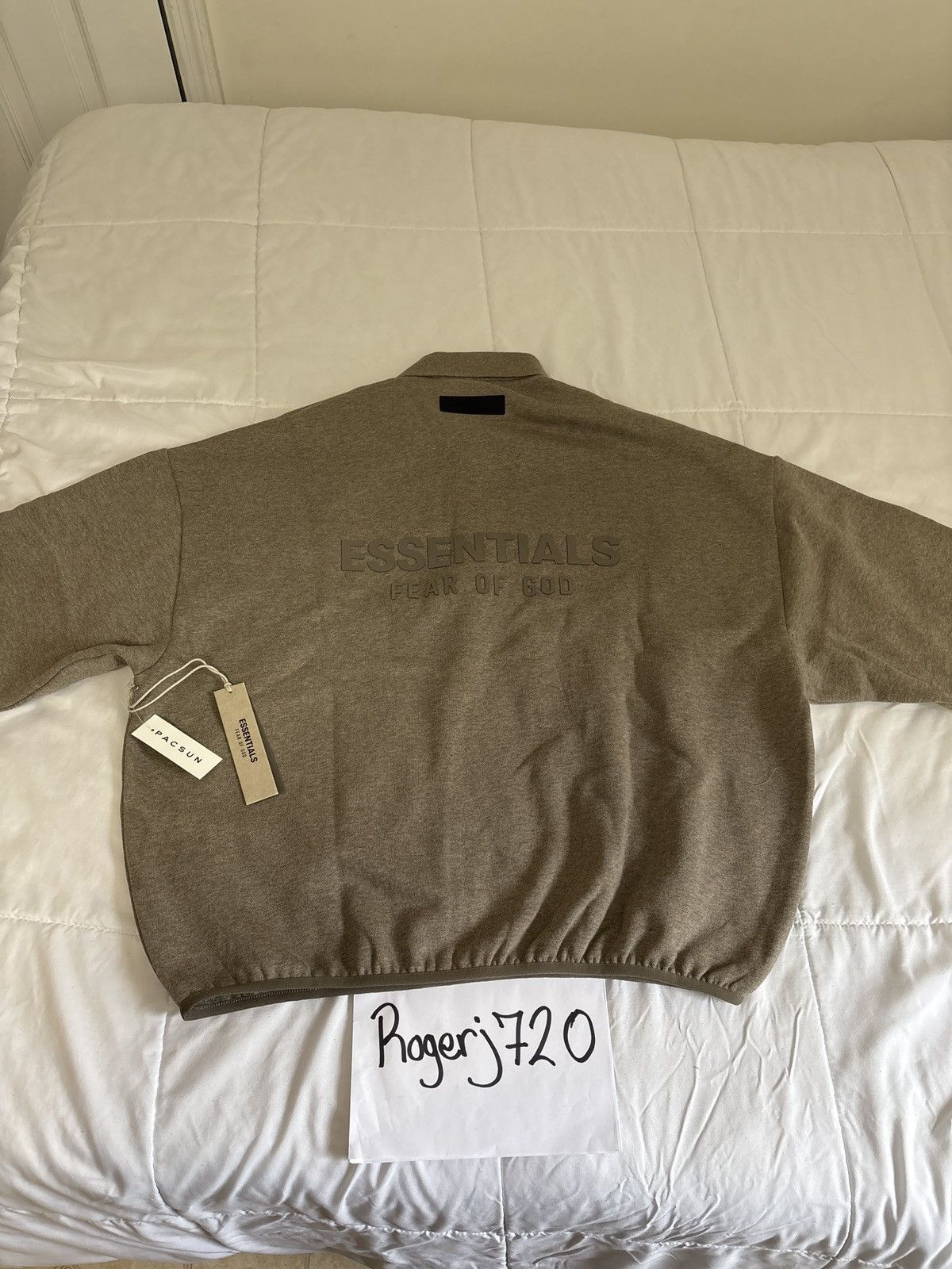 Essentials Essentials Heather Grey 3/4 Polo Size US M / EU 48-50 / 2 - 2 Thumbnail