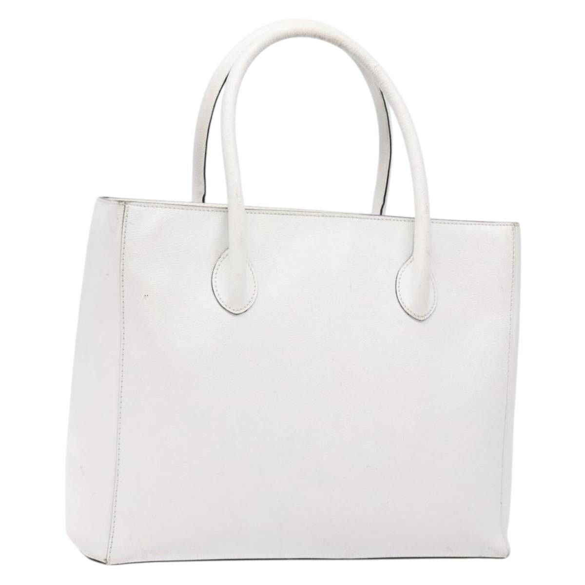 Celine CELINE Hand Bag Leather White Gold Size ONE SIZE - 1 Thumbnail