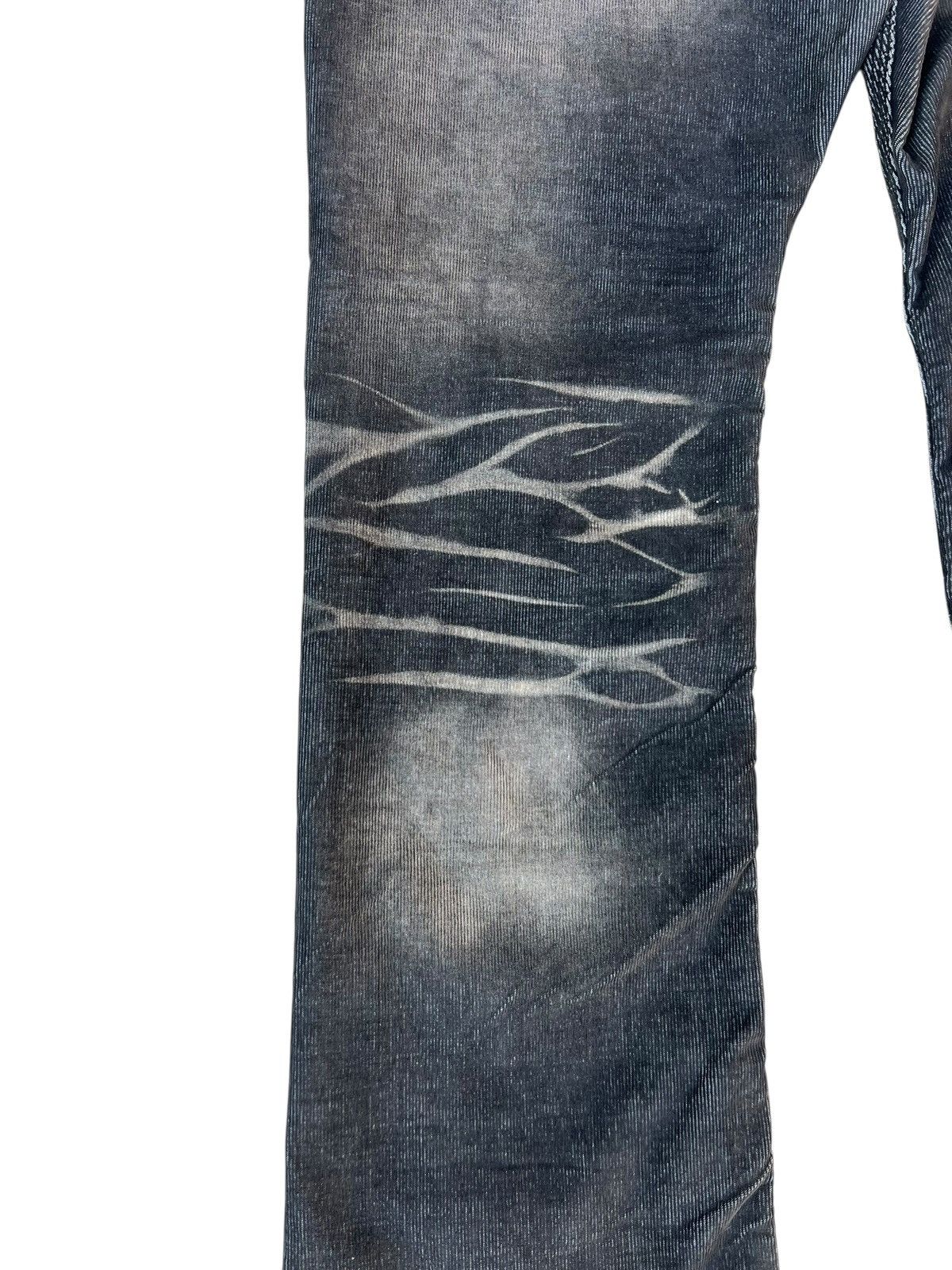 Vintage Rattle Trap Japan Distress Fade Stretch Corduroy Flare Jeans Size US 32 / EU 48 - 17 Thumbnail