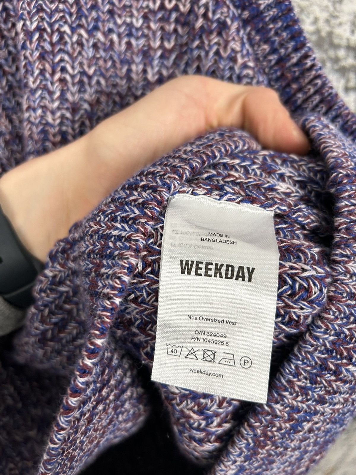 Weekday Weekday Knit Sweater Vest Streetwear Grunge Avant-garde Size US L / EU 52-54 / 3 - 5 Thumbnail