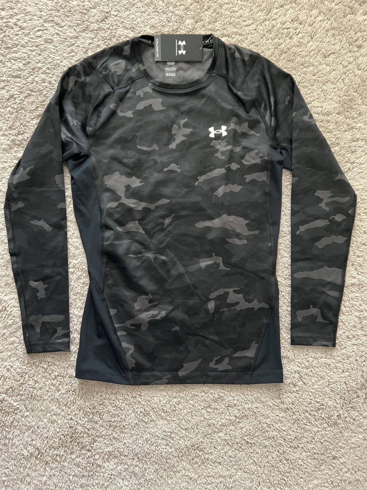 Under Armour Under Armour UA Coldgear Infared Camo Compression L/S Shirt Size US XL / EU 56 / 4 - 5 Thumbnail