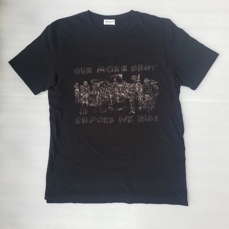 saint laurent paris スカルオーケストラTシャツ L Saint Laurent Skeleton | Grailed