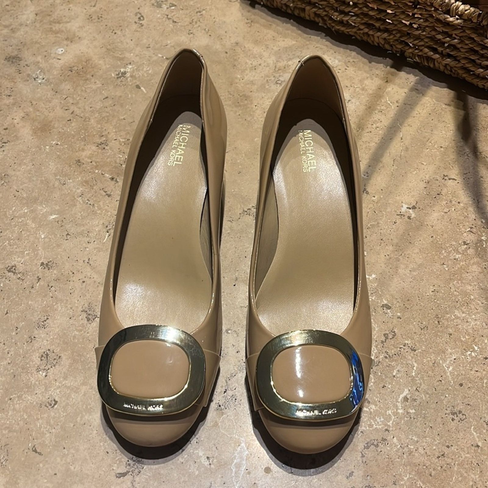 Michael Kors Michael Kors Nude Block Heel Size US 7 / IT 37 - 3 Thumbnail