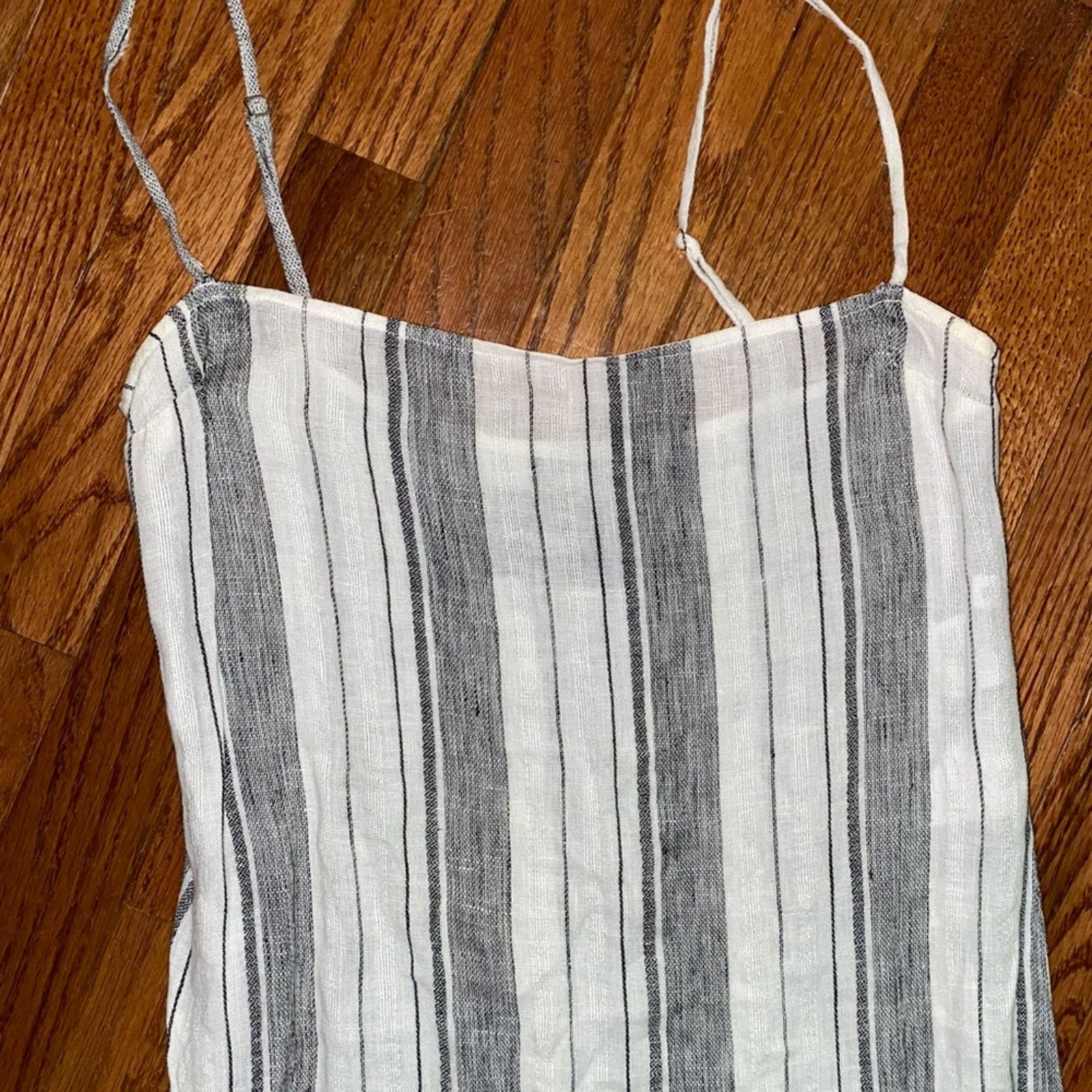 Reformation $218 Pineapple' Striped Linen Dress NO BELT XS
