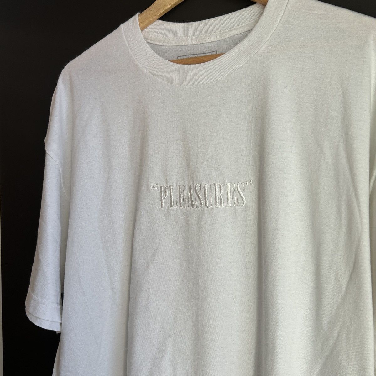 Pleasures Pleasures Embroidered White Tee Size US XL / EU 56 / 4 - 3 Thumbnail