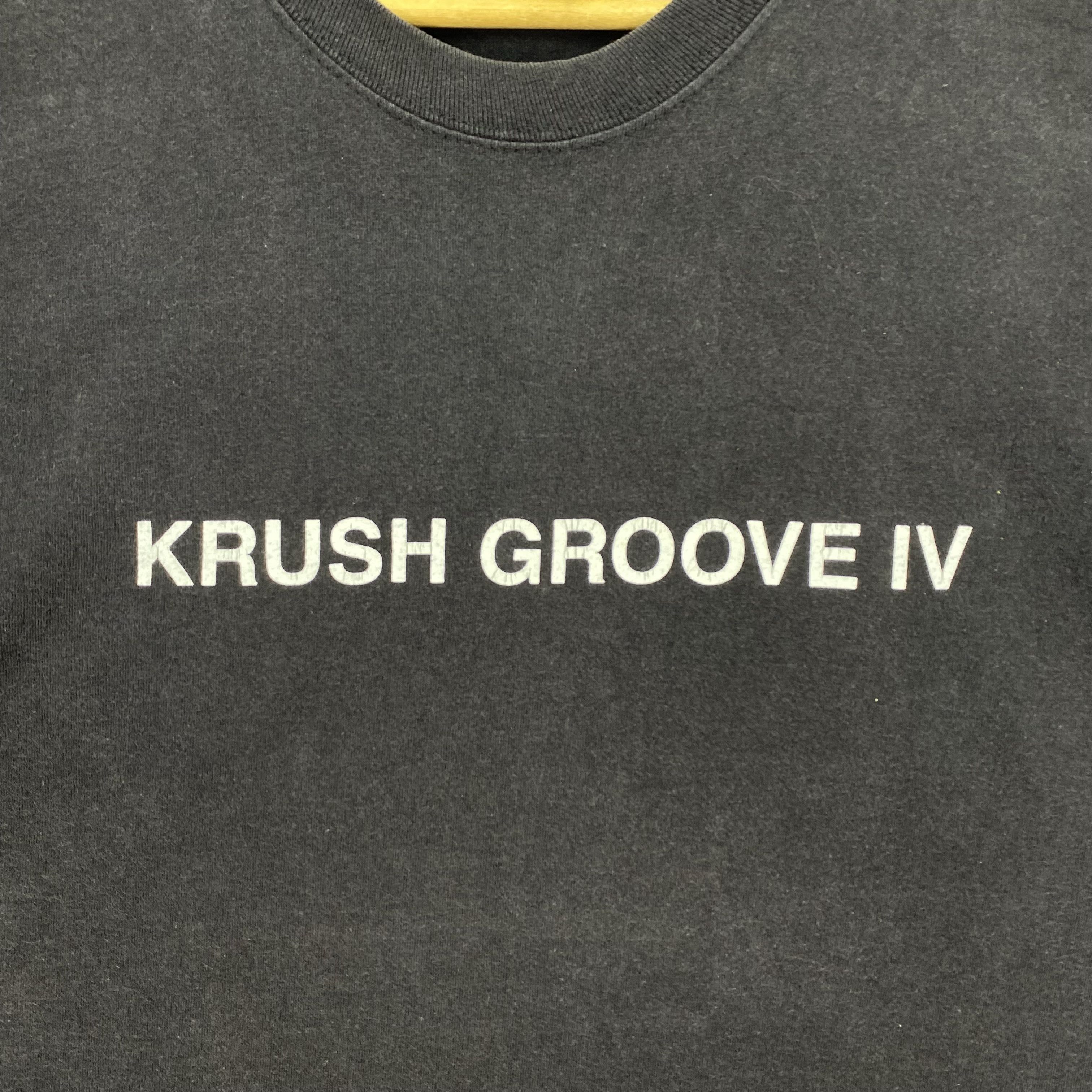 Vintage Vintage 90s RUN DMC T-Shirt Krush Groove IV Rapper Tee Size US M / EU 48-50 / 2 - 4 Thumbnail