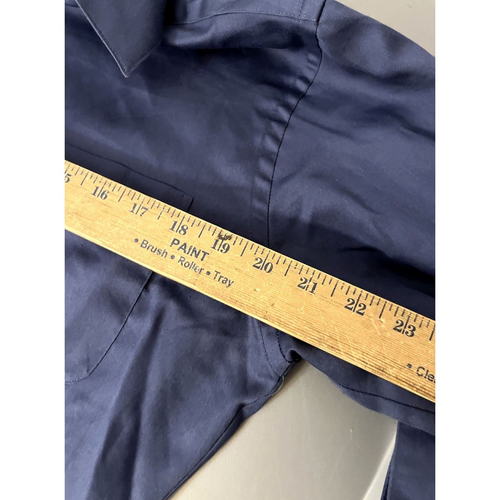 Geoffrey Beene Geoffrey Beene Mens Shirt Button-Up Long Sleeve Blue Cotton, Polyester 15.5 Fitted Wrinkle Free Knits Size US M / EU 48-50 / 2 - 5 Thumbnail