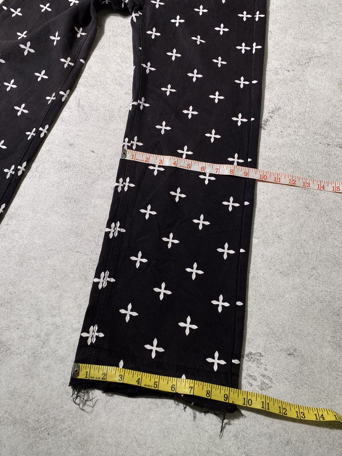 Levi's × Vintage Vtg Baggy Jeans Full Cross Motif Size US 32 / EU 48 - 10 Thumbnail