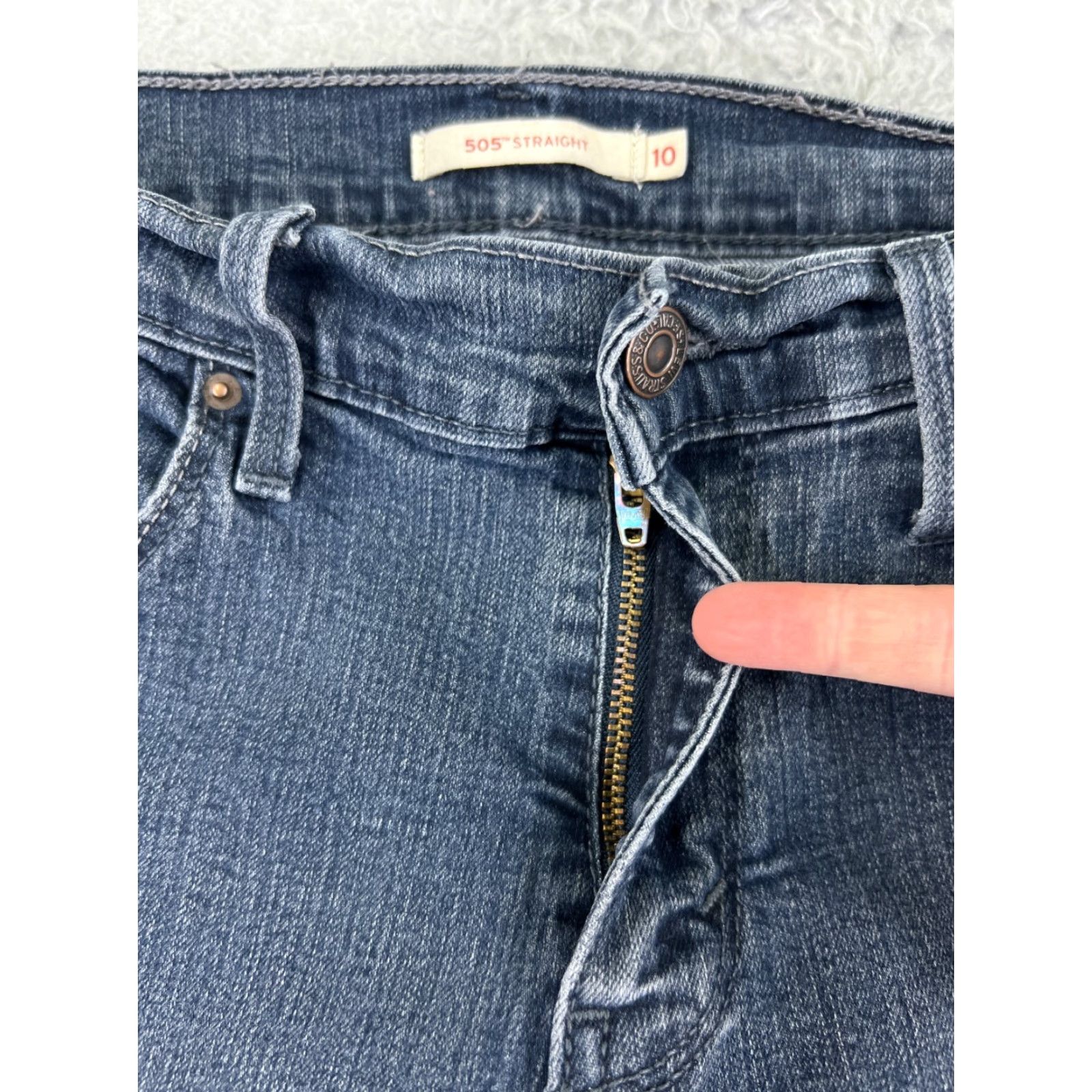 Levi's Levi's 505 Straight Fit Jeans Women’s Medium Wash Denim Cotton Casual Pant Size 10 Size 32" / US 10 / IT 46 - 5 Thumbnail