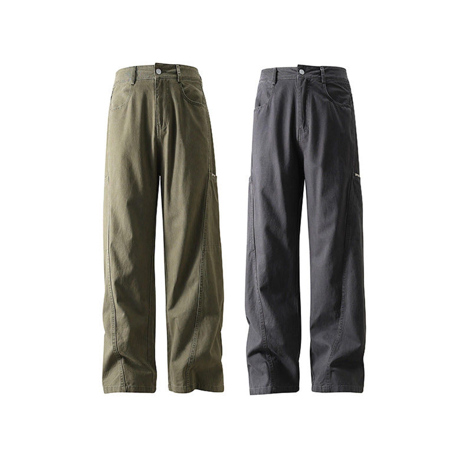 Vintage Gray Wide Leg Cargo Jeans, Baggy Fit Pants Size US 32 / EU 48 - 7 Thumbnail