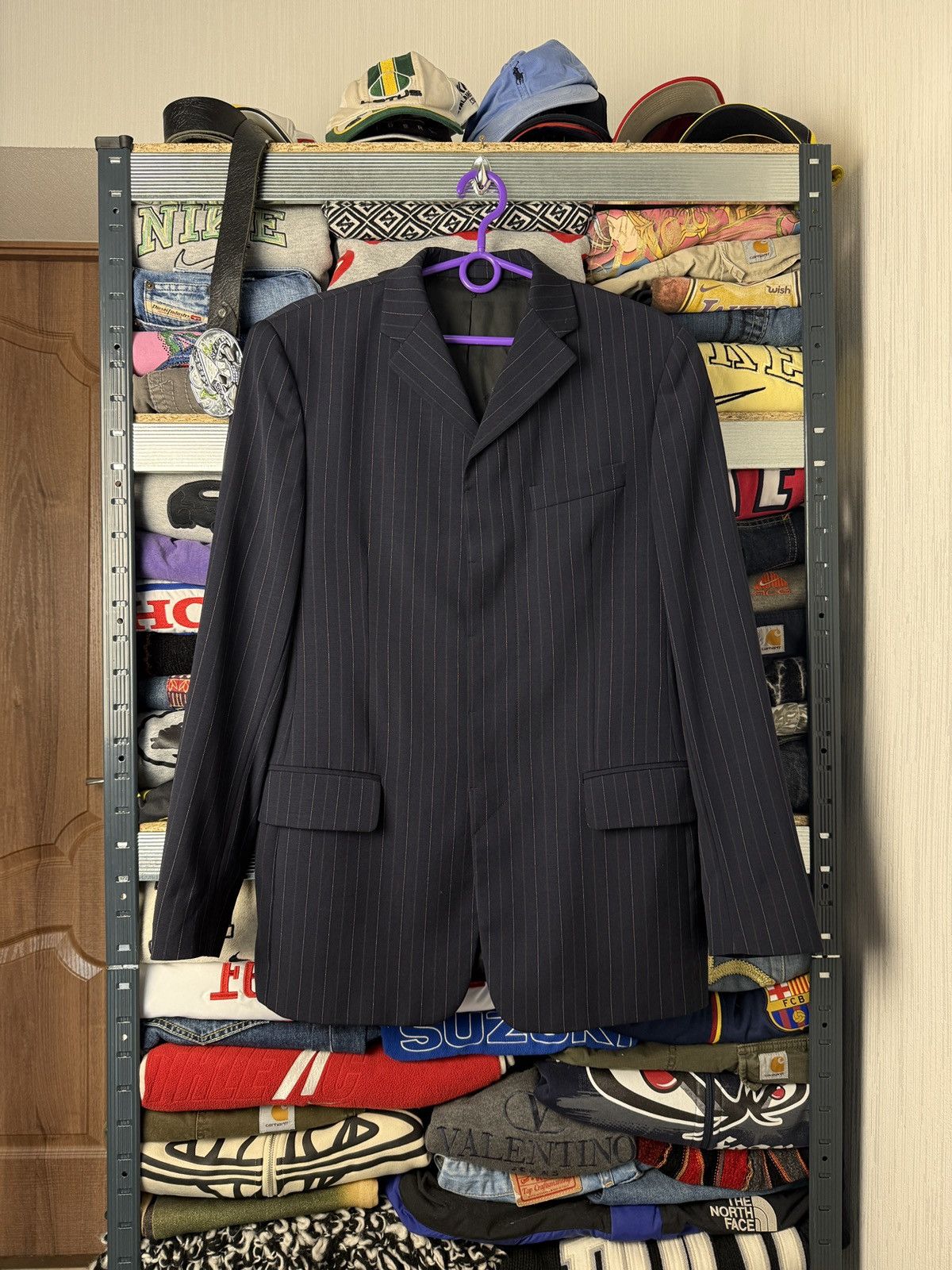 Dolce & Gabbana Dolce & Gabbana Luxury Suit Striped Size 48R - 2 Thumbnail