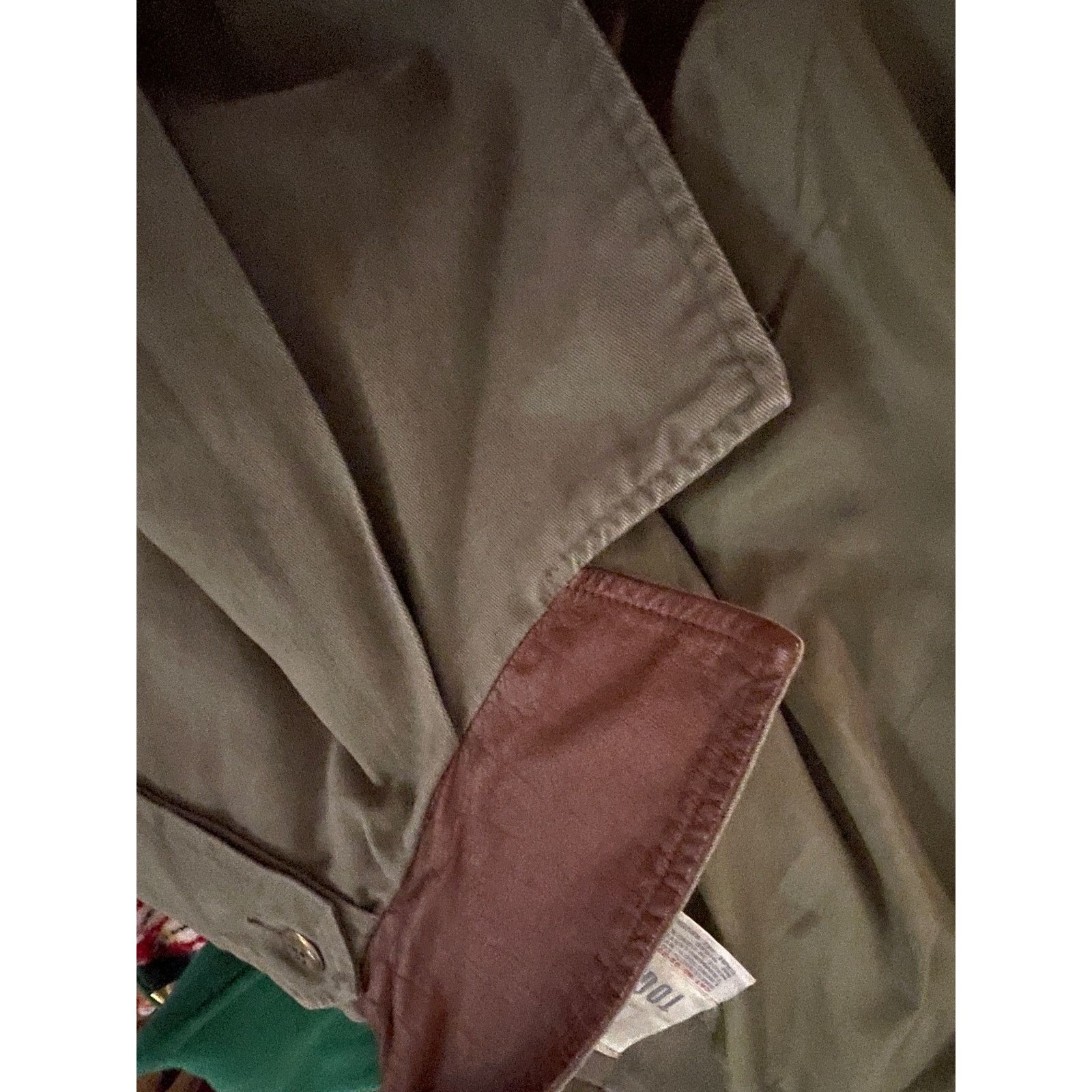 Vintage VINTAGE 80s Together! Trench Coat with Leather Trim Sz 10 Size L / US 10 / IT 46 - 5 Thumbnail