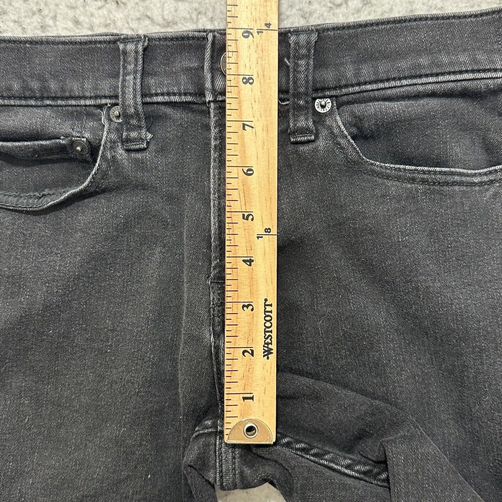 Hollister Hollister 29x28 Skinny Stretch Black Denim Jeans Mid Rise Size 28" / US 6 / IT 42 - 9 Thumbnail