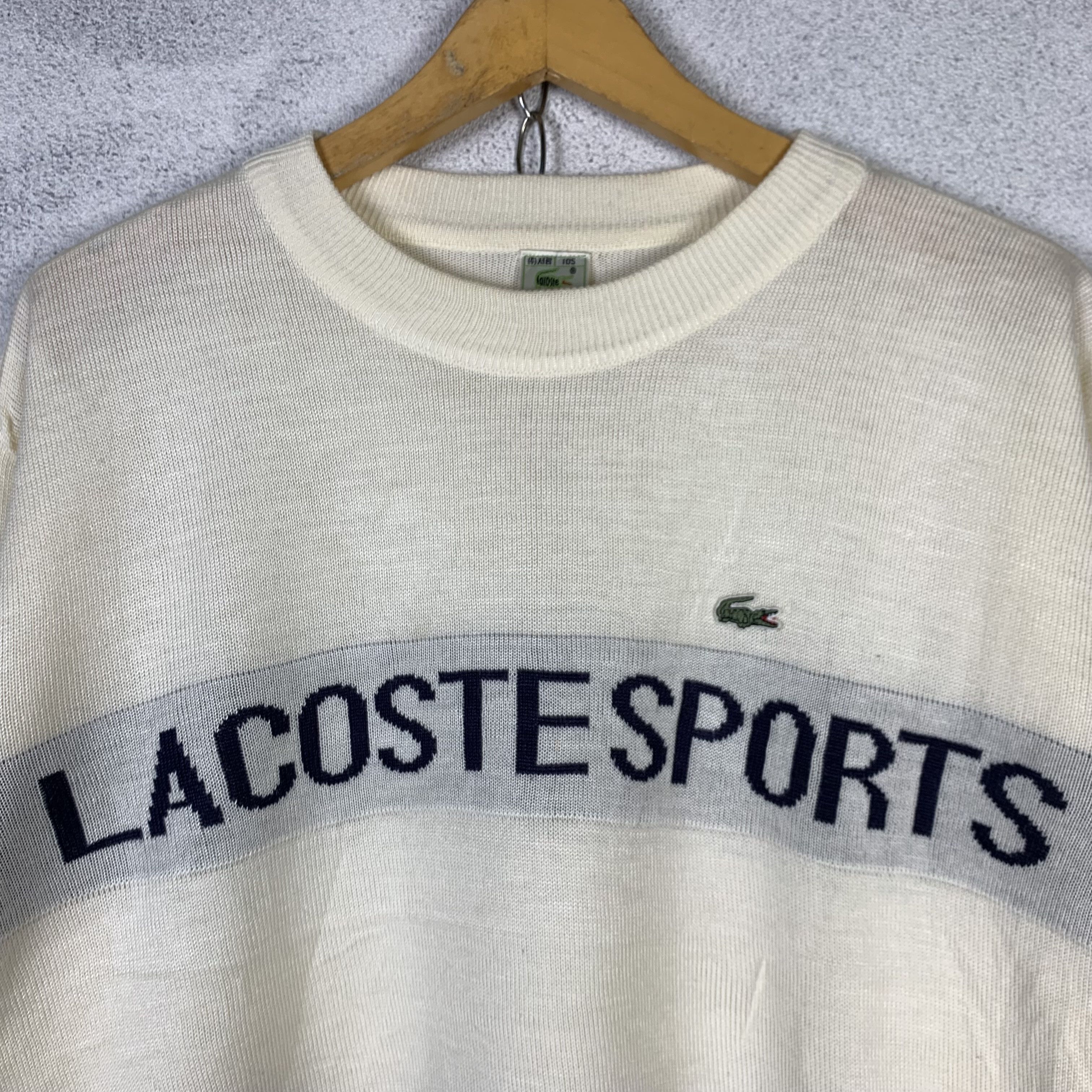 Lacoste Vintage Lacoste Sports Knitwear Sweater Jumper Size US M / EU 48-50 / 2 - 3 Thumbnail
