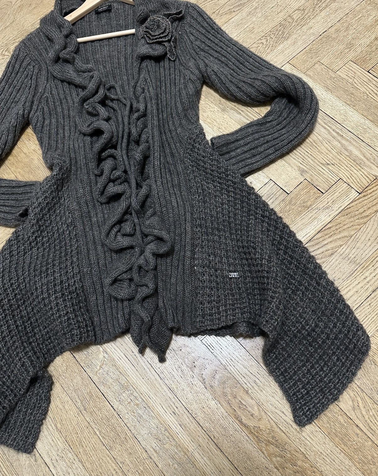 Miss Sixty Miss Sixty Women’s Knit Cardigan Size L Y2K Avant Garde Size L / US 10 / IT 46 - 7 Thumbnail