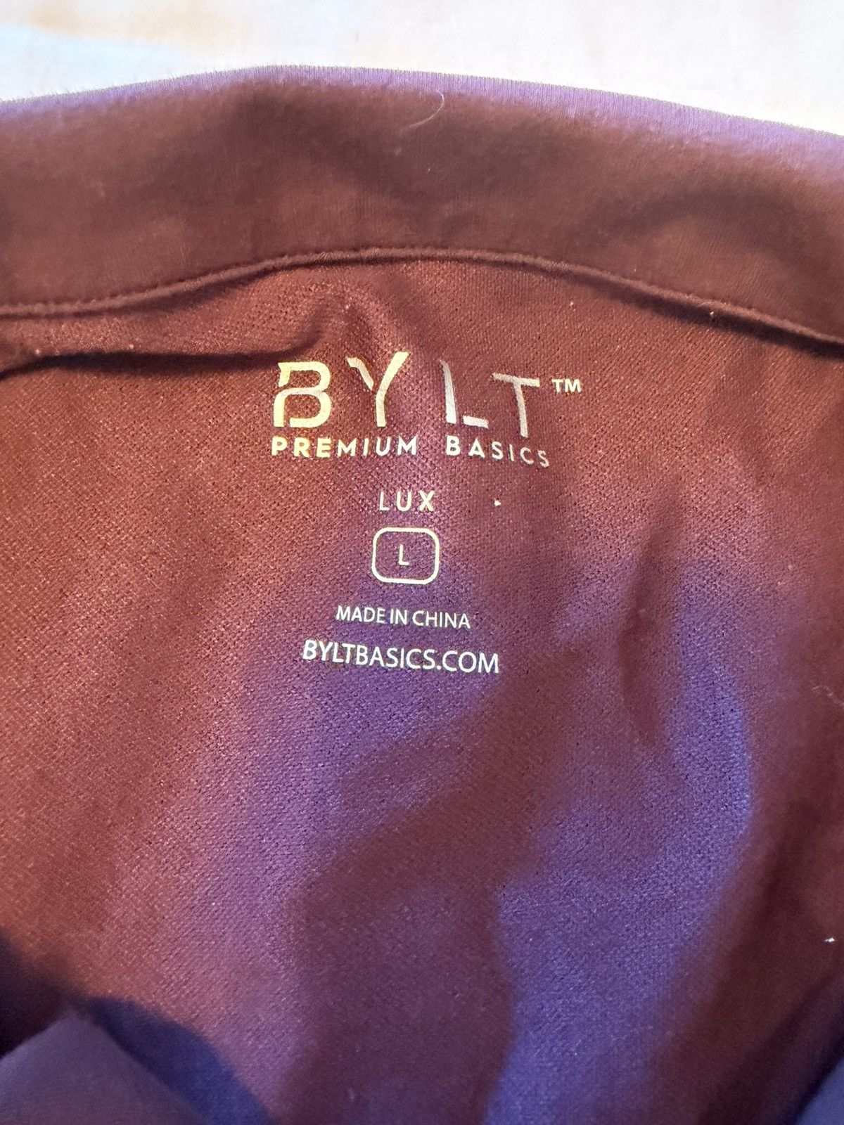 BYLT Premium Basics BYLT Large Maroon Polo Size US L / EU 52-54 / 3 - 3 Thumbnail