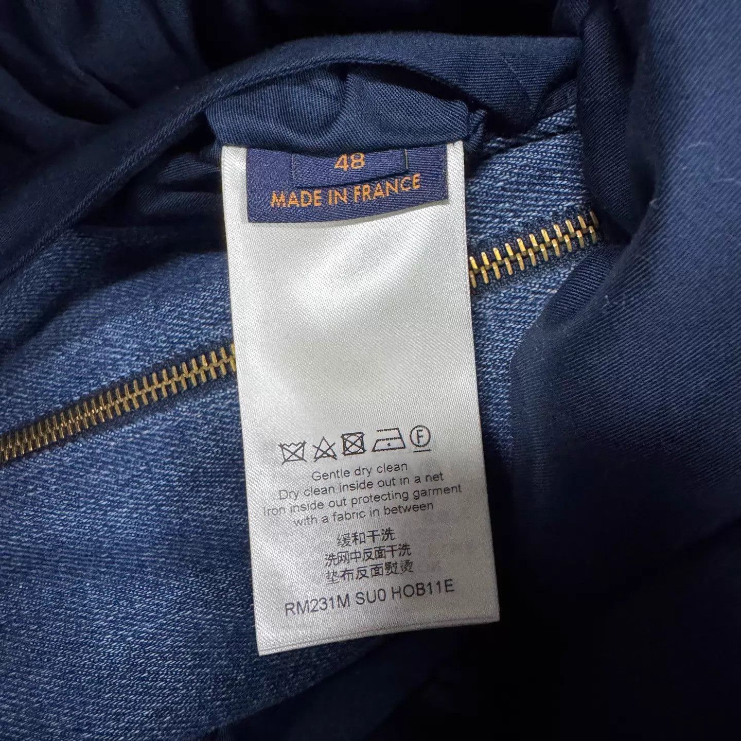 Louis Vuitton LV Monogram Denim Big Pocket Padded Jacket 48 Size US M / EU 48-50 / 2 - 6 Thumbnail