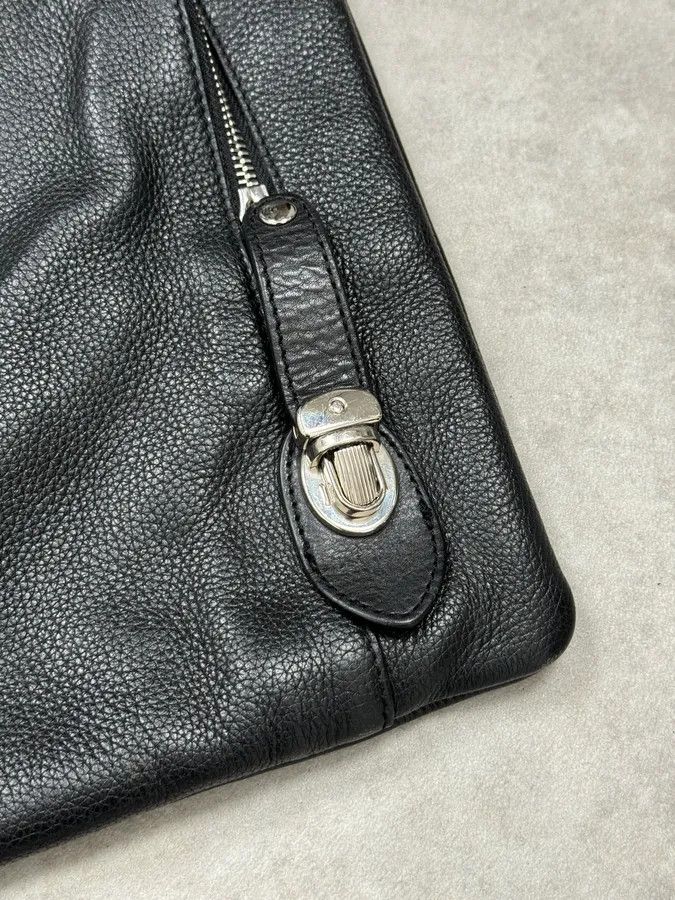 Dolce & Gabbana 2000s Dolce & Gabbana Black Leather Shoulder Bag Size ONE SIZE - 6 Thumbnail