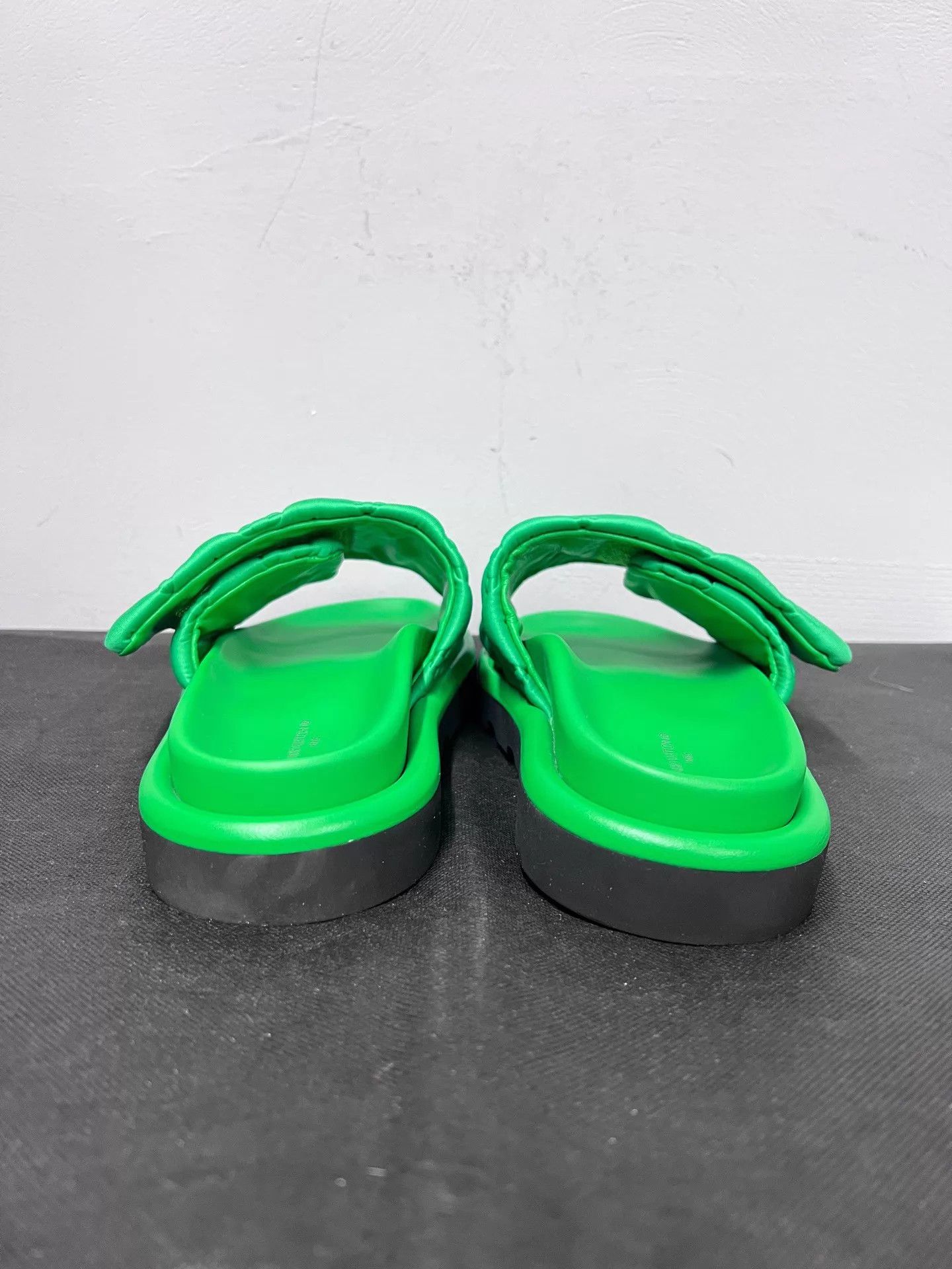 Louis Vuitton LV embossed all-over print Velcro slides 35 new Size US 4.5 / IT 34.5 - 3 Thumbnail