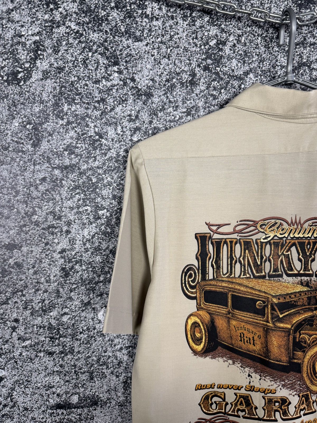 Dickies Dickies Short Sleeve Work Shirt Junkyard Garage Vintage Sz S Size US S / EU 44-46 / 1 - 12 Thumbnail