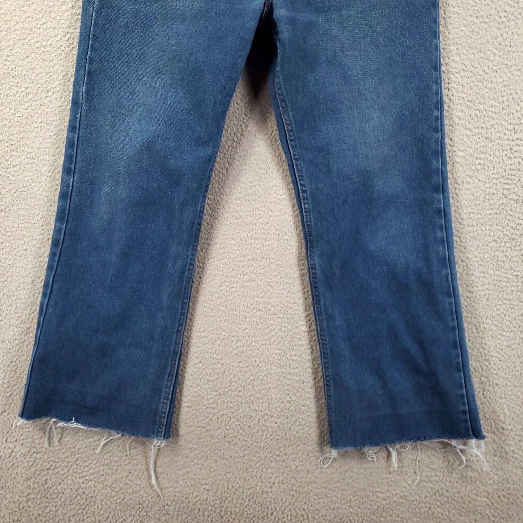 Levi's VINTAGE Levi's Jeans Mens 36x30 Orange Tab Cut Off 80s 90s Fringe Raw Hem Distressed 5-Pocket Denim Blue Size US 36 / EU 52 - 2 Thumbnail