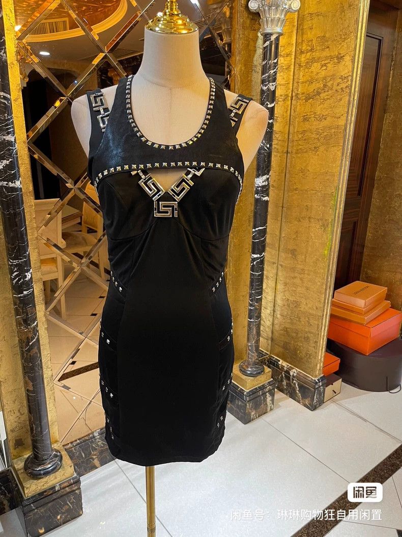 Versace Versace Fake two punk biker dresses Size M / US 6-8 / IT 42-44 - 3 Thumbnail