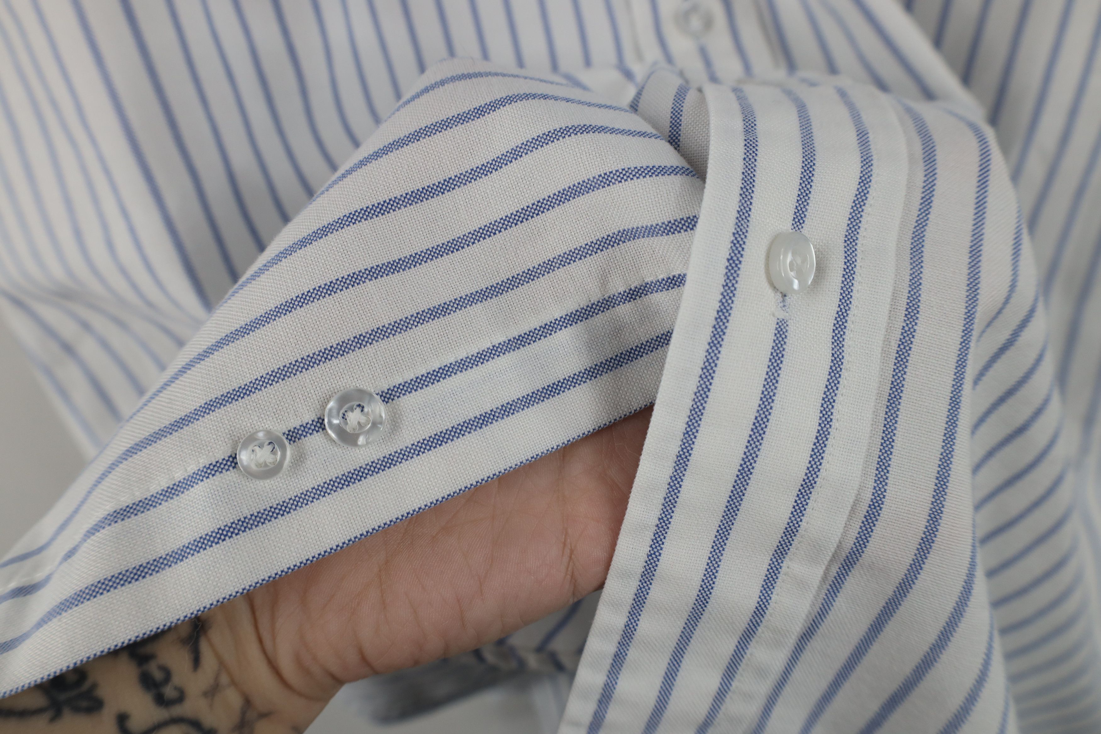 L.L. Bean Vintage 90s LL Bean Tailor Striped Button Down Shirt USA Size US M / EU 48-50 / 2 - 7 Thumbnail