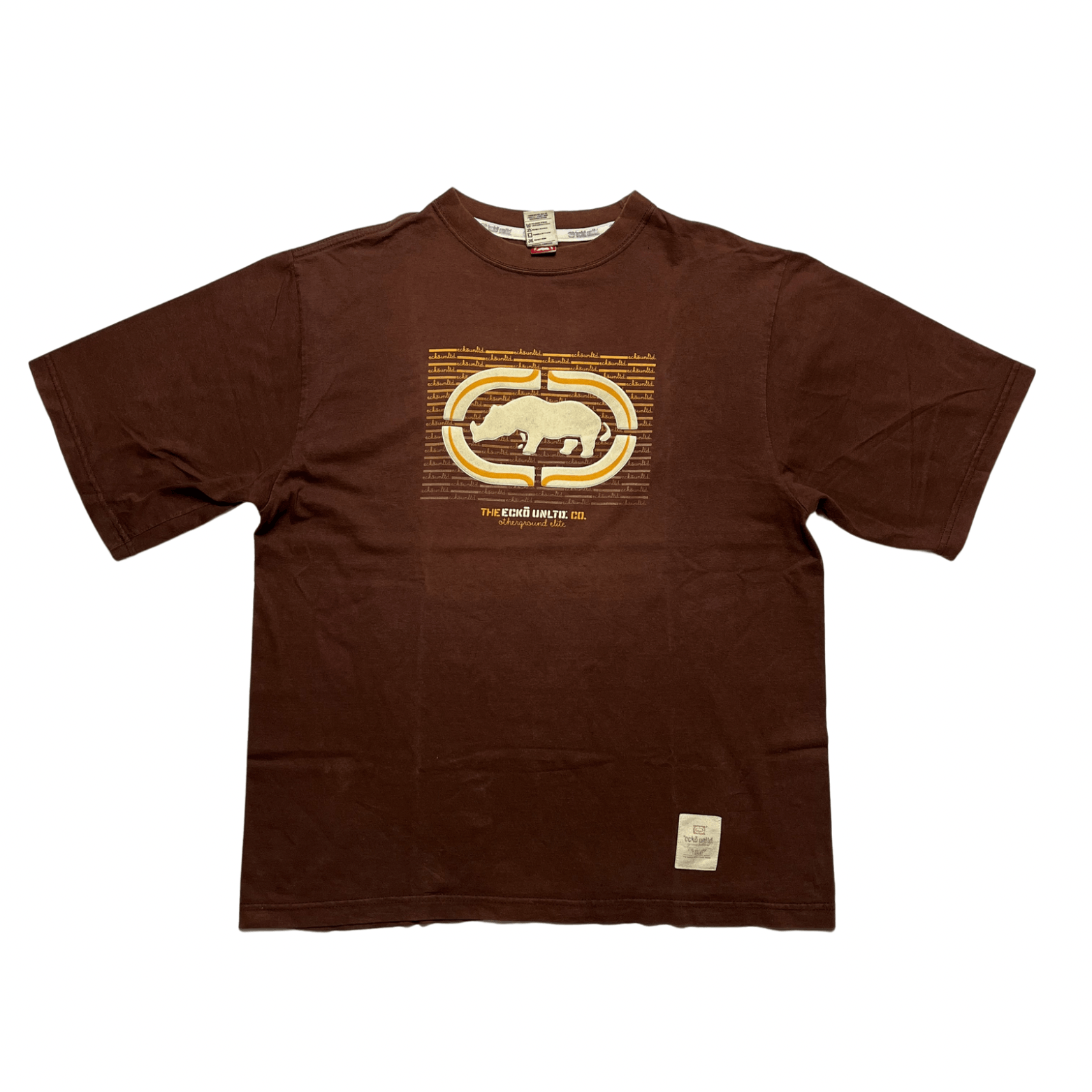 image of Ecko Unltd x Vintage Ecko Big Logo Faded in Brown, Men's (Size Large)