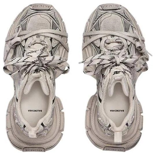 Balenciaga o1mt1gz0425 3XL Sneakers in Beige/Black Size US 8 / EU 41 - 2 Thumbnail