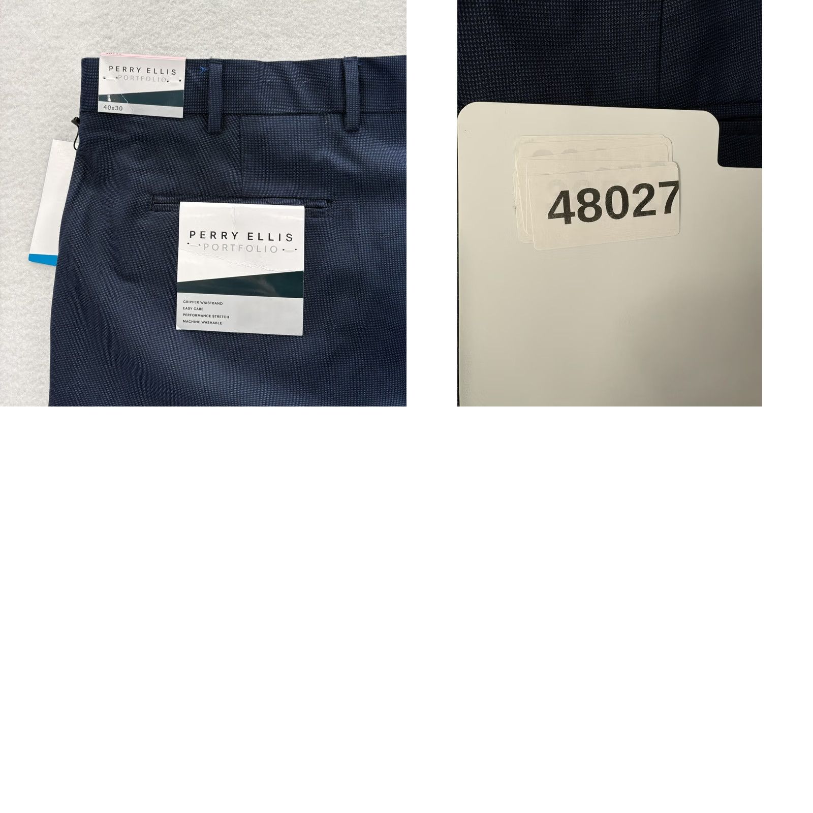 Perry Ellis Perry Ellis Portfolio Dress Pants Mens 40x30 Navy Slim Fit Stretch Workwear NWT Size US 40 / EU 56 - 9 Thumbnail