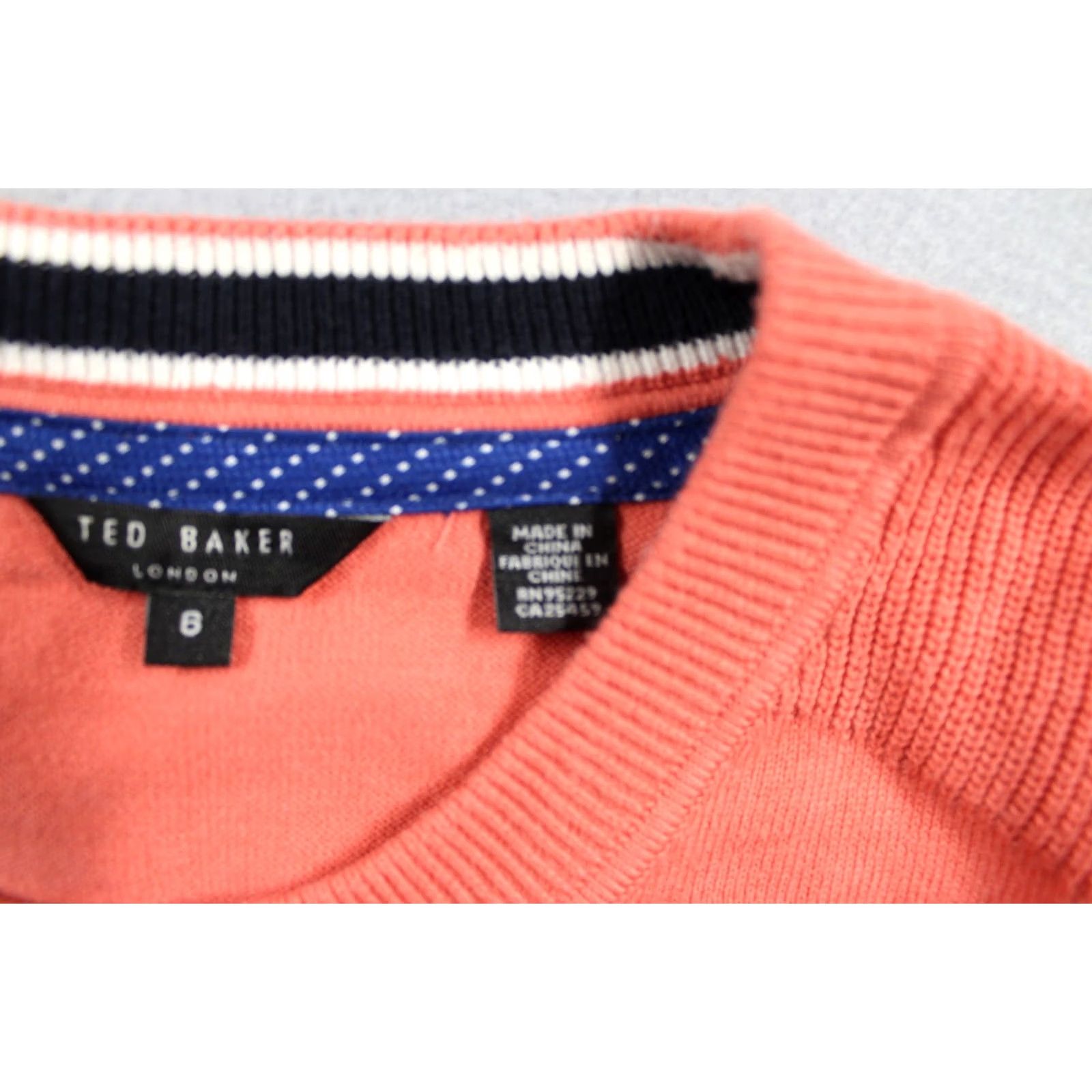 Ted Baker Ted Baker Sweater Mens Large Red Crewneck Knit Pullover Lightweight Casual Size US L / EU 52-54 / 3 - 4 Thumbnail