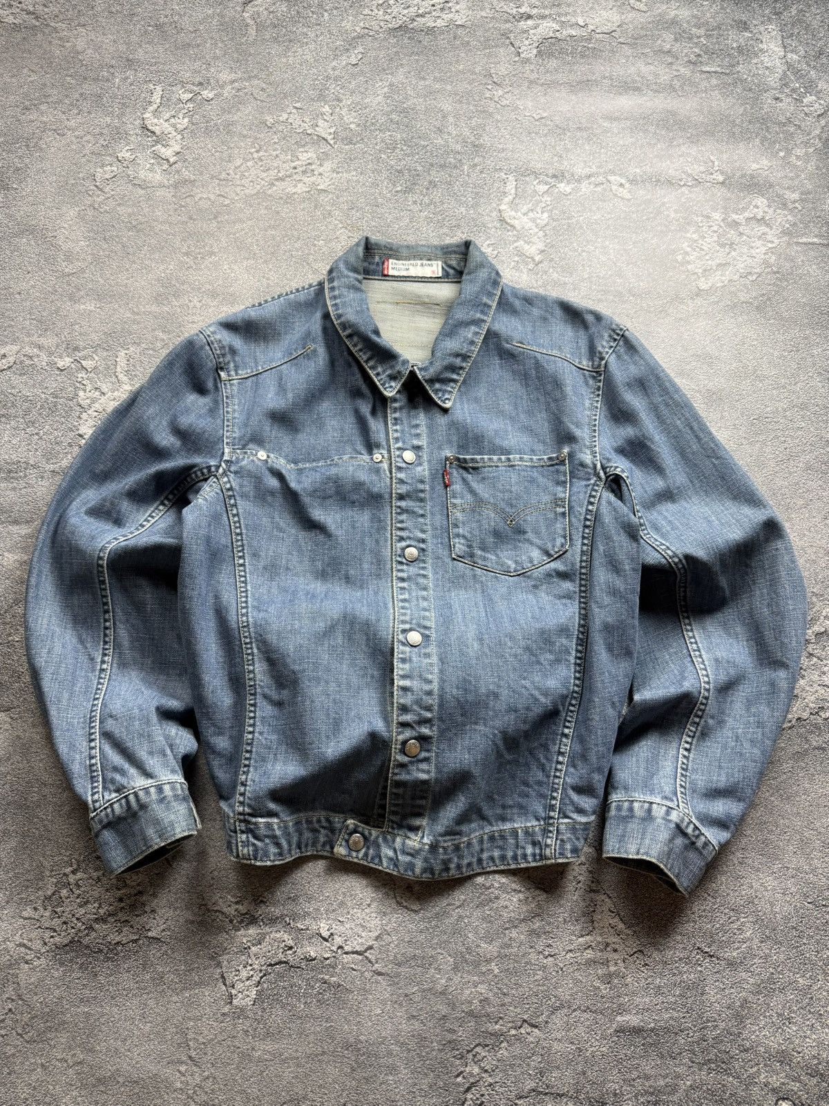 Levi's Levi's Engineered 70100 Vintage 2000's Denim Trucker Jacket Size US M / EU 48-50 / 2 - 1 Thumbnail