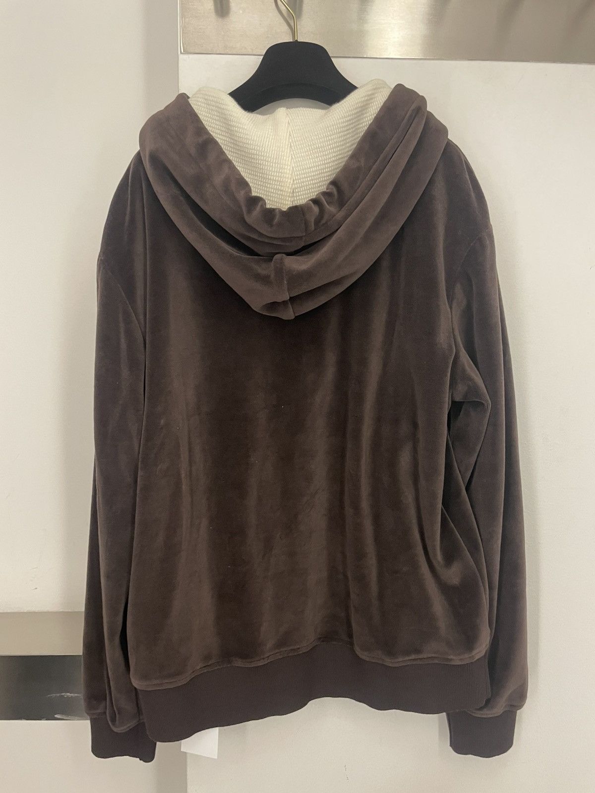 Celine ZIPPED HOODIE IN VELVET COTTON Size US M / EU 48-50 / 2 - 6 Thumbnail