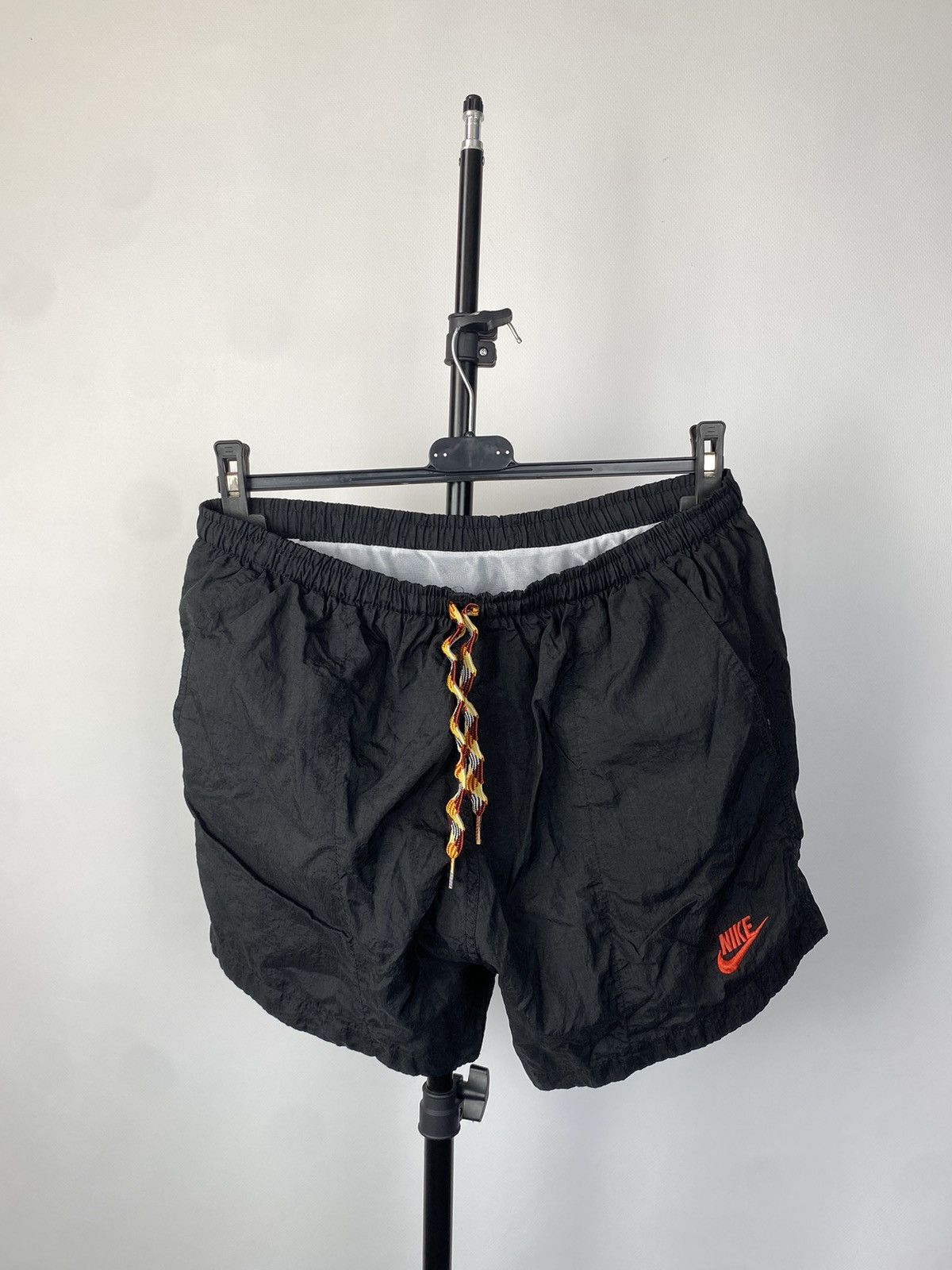 Nike × Vintage 00s Nike Shorts Nylon Logo Drill Swoosh Size US 30 / EU 46 - 11 Thumbnail