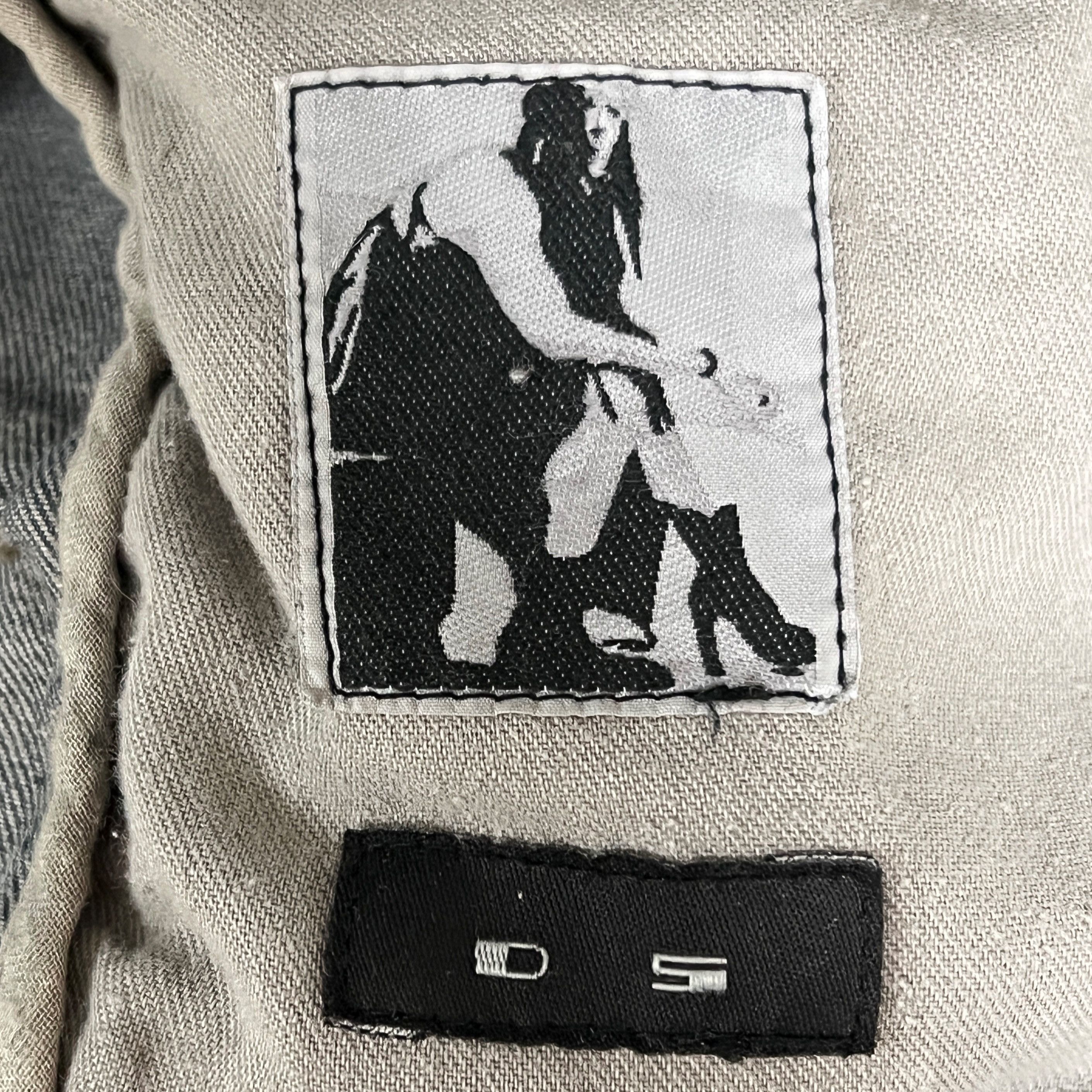 Rick Owens Rick Owens SS14 DRKSHDW Leather Sleeve Denim Jacket Hustler Size US L / EU 52-54 / 3 - 7 Thumbnail