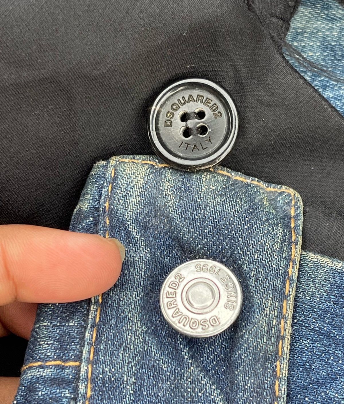 Dsquared2 AW17 DSQUARED2 LAYERED-DESIGN BLAZER DISTRESSED DENIM JACKET Size US M / EU 48-50 / 2 - 20 Thumbnail