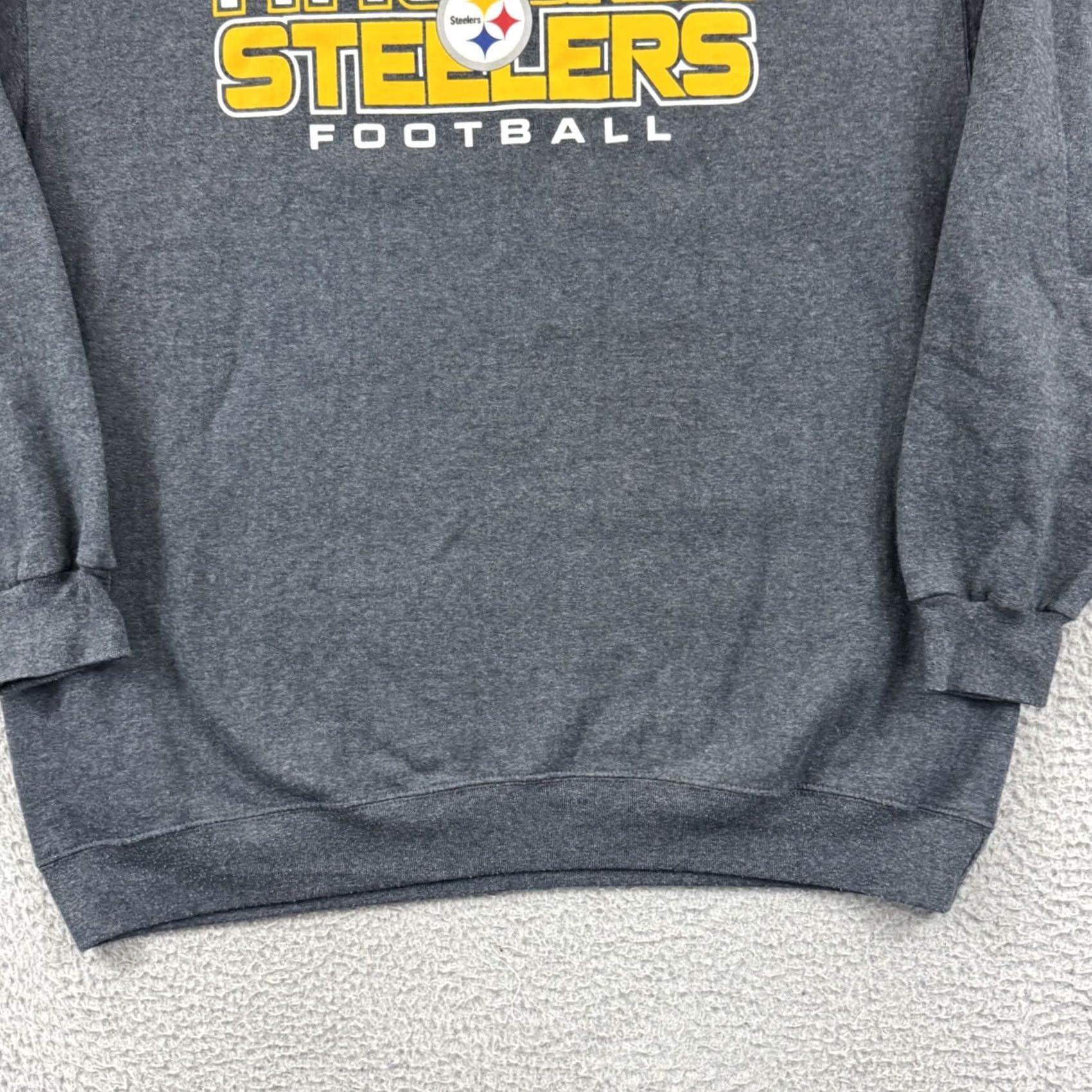 NFL VINTAGE Pittsburgh Steelers Sweatshirt Mens XL Gray NFL Sport Pullover Size US XL / EU 56 / 4 - 2 Thumbnail
