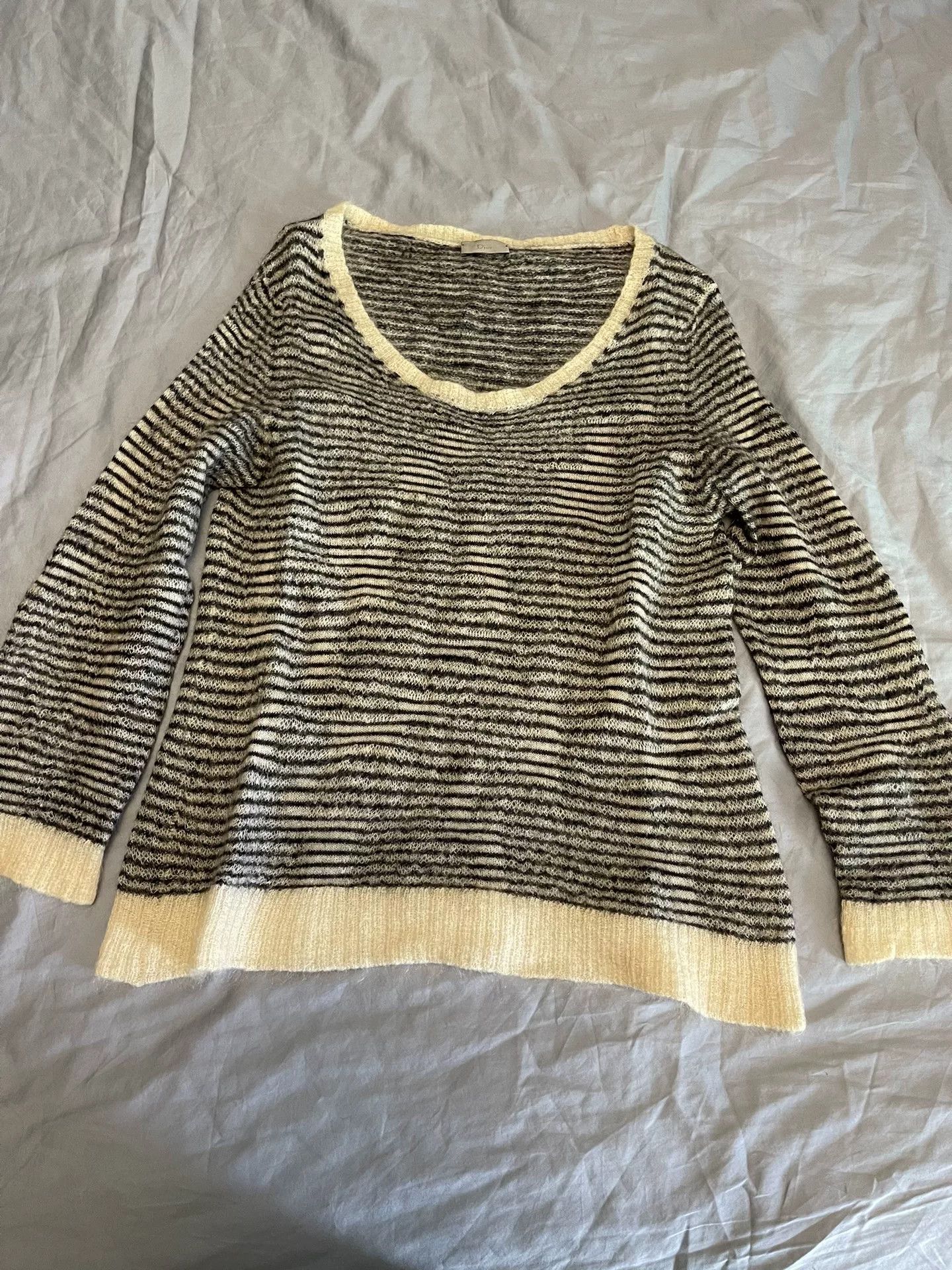 Dior Dior Homme Striped Mohair Blend Sweater Size US L / EU 52-54 / 3 - 1 Thumbnail