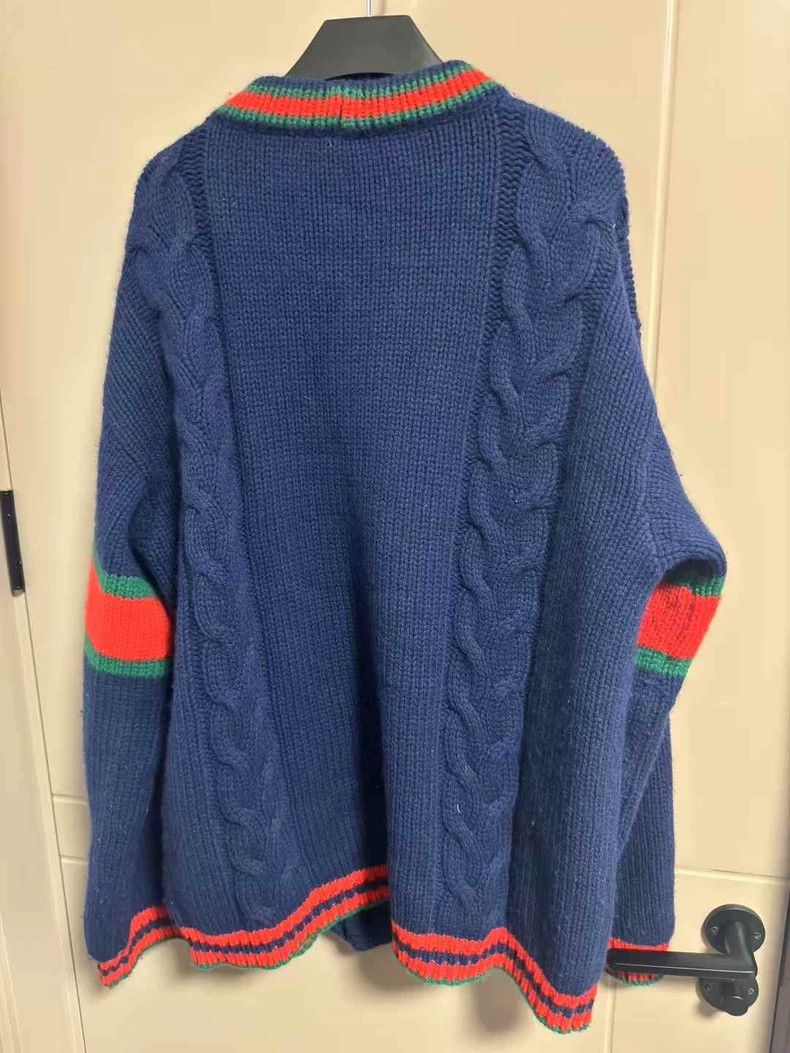 Gucci Gucci Red and green cardigan sweater 2501-Nextarrow Size US XL / EU 56 / 4 - 2 Thumbnail