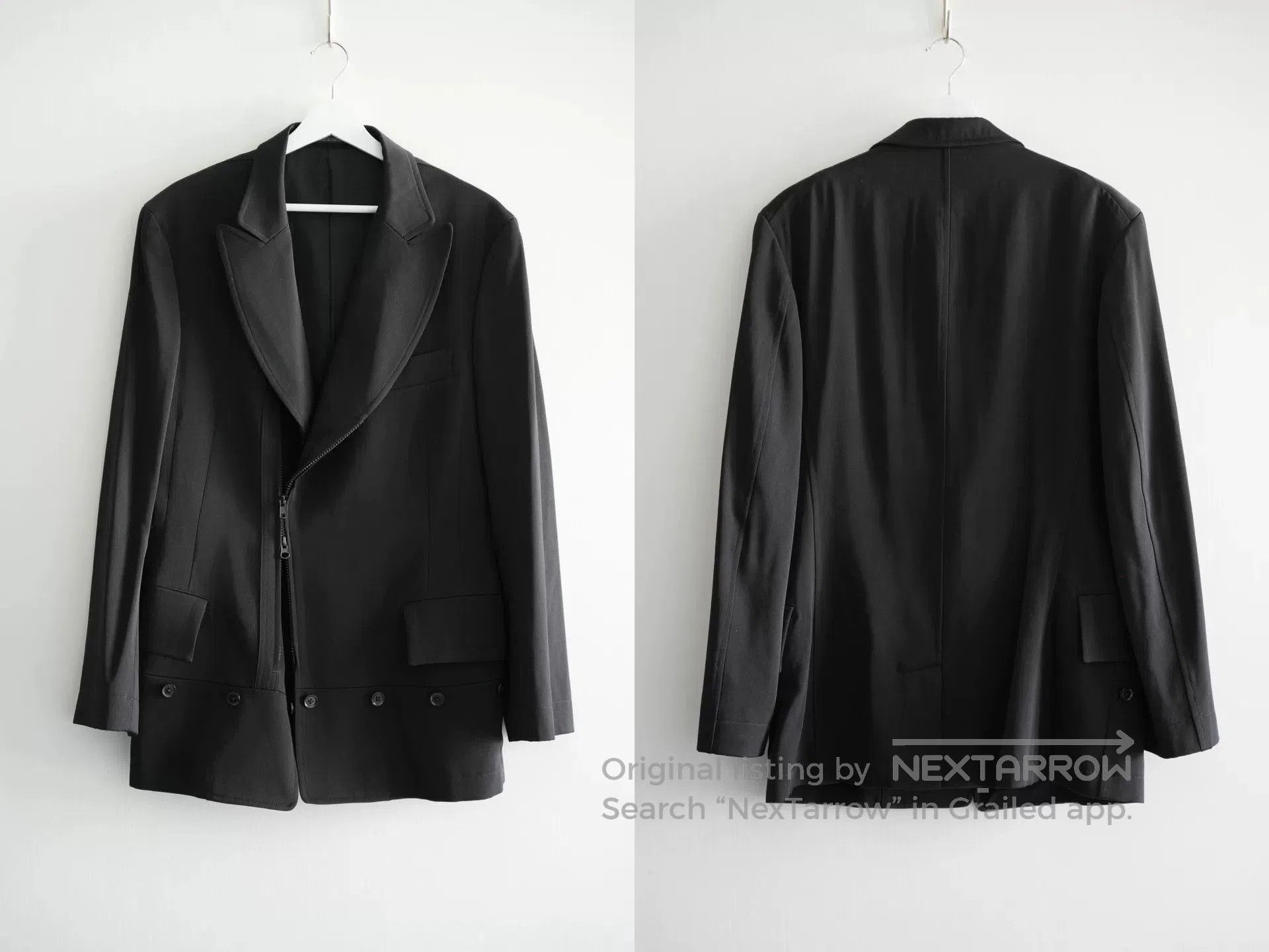 Yohji Yamamoto yohji yamamoto black suit with red cuffs. Size US S / EU 44-46 / 1 - 4 Thumbnail