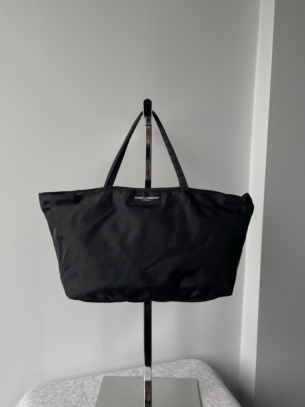 Dolce & Gabbana Dolce&Gabbana Vintage Y2k Black Nylon Leopard Hand Bag Size ONE SIZE - 2 Thumbnail