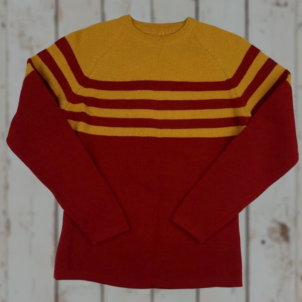 Vintage VINTAGE Ski Sweater Trim Fit Wool Thick Knit Striped USA Winter Sport 70s 80s Size US S / EU 44-46 / 1 - 1 Thumbnail