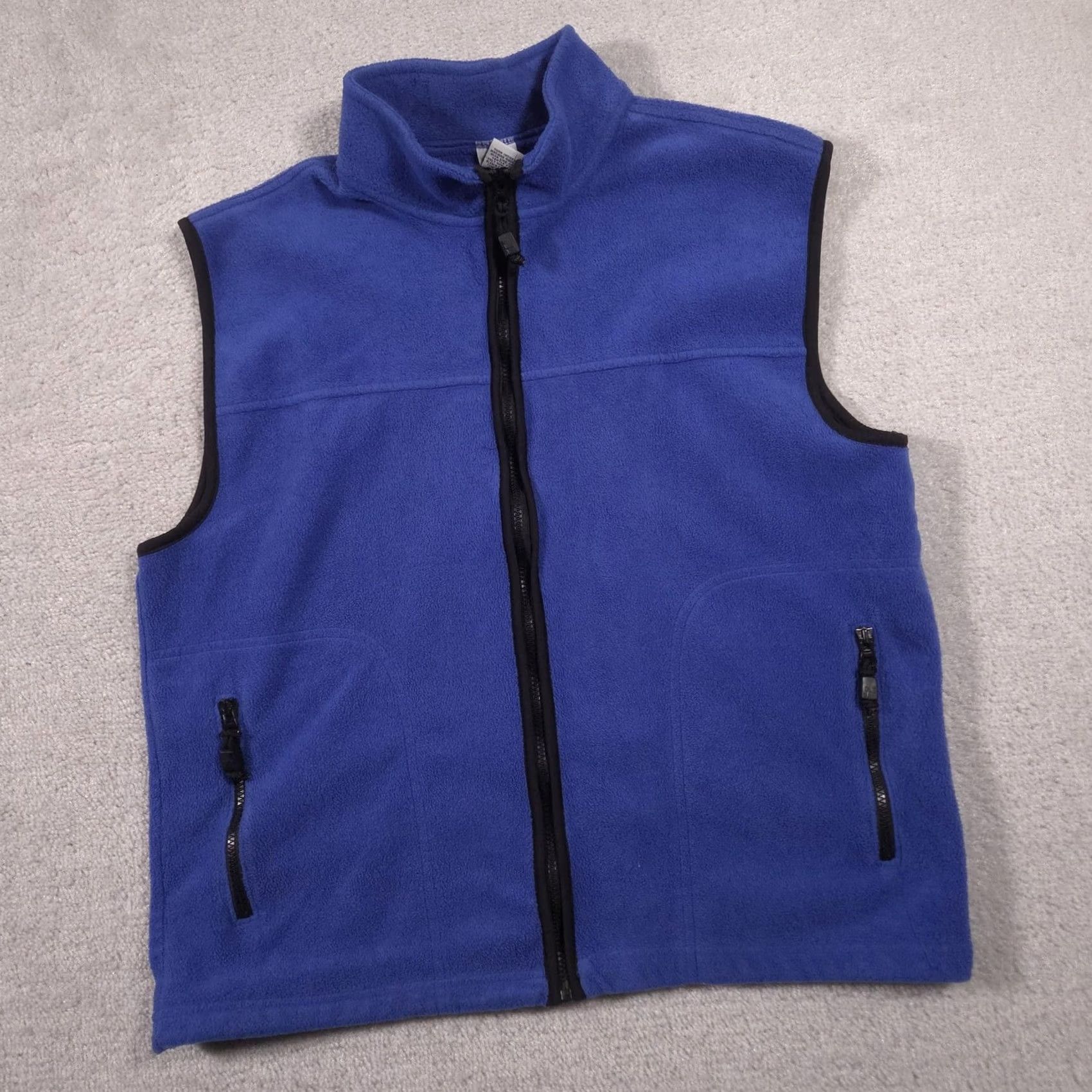 Old Navy Old Navy Vest Mens XL Blue Fleece Full Zip Stand Collar Pockets Outdoor Casual Size US XL / EU 56 / 4 - 3 Thumbnail
