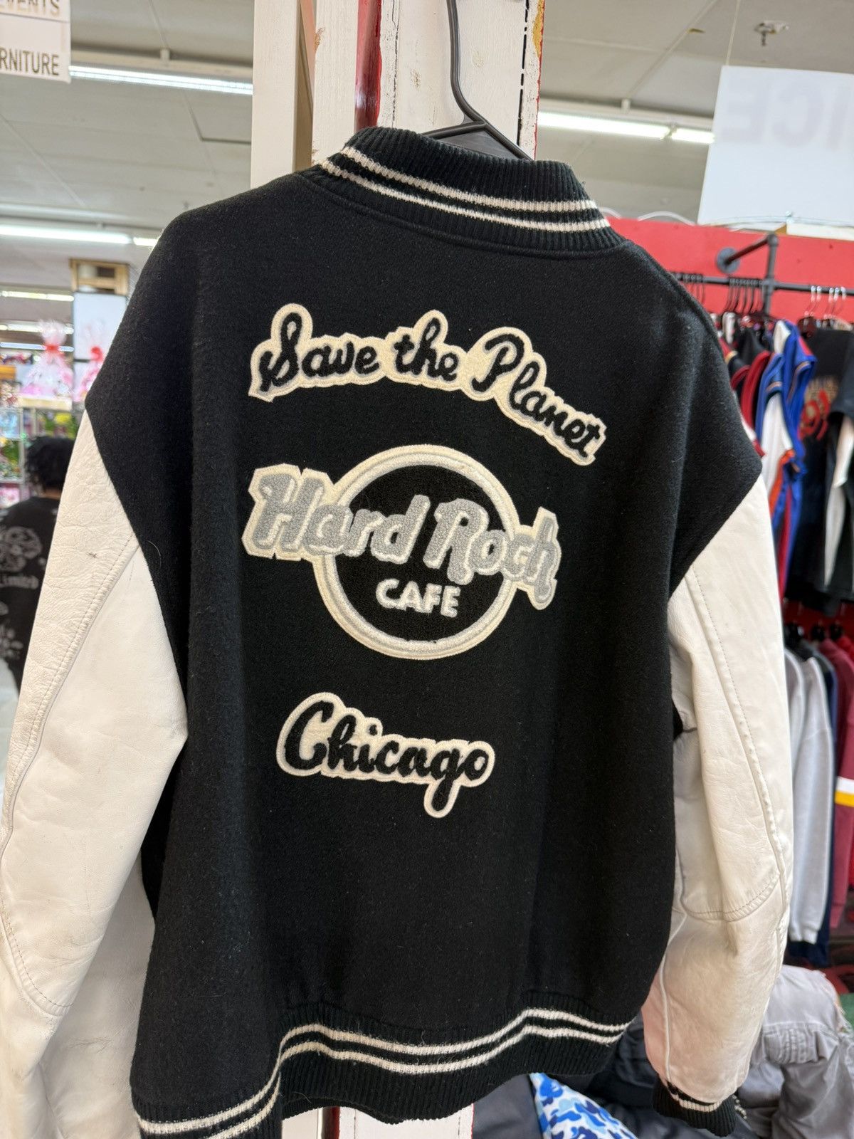 Vintage Hard rock vintage varsity jacket Size US L / EU 52-54 / 3 - 1 Thumbnail