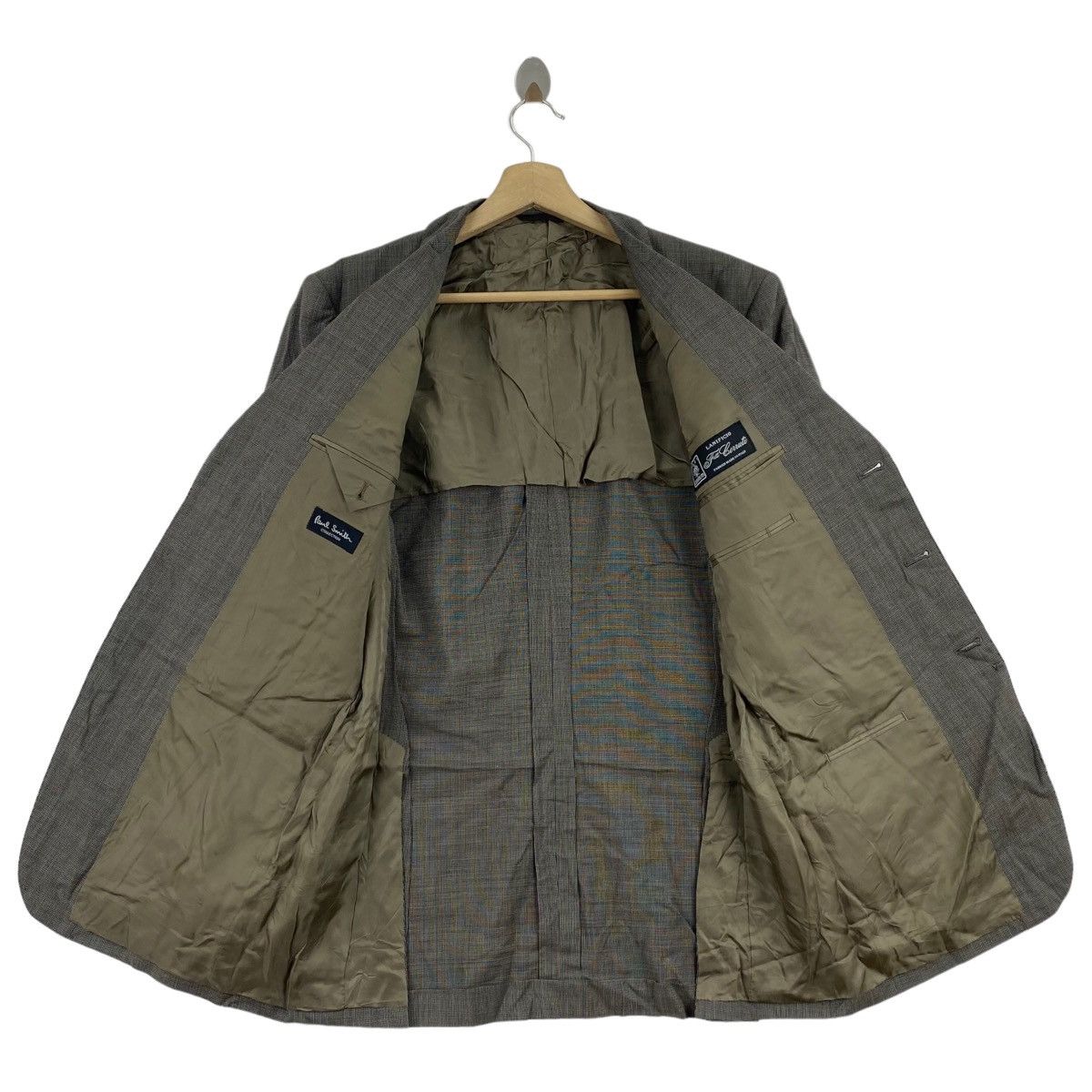 Paul Smith PAUL SMITH COLLECTION Check Tartan Grey Blazer Coat Size US M / EU 48-50 / 2 - 5 Thumbnail
