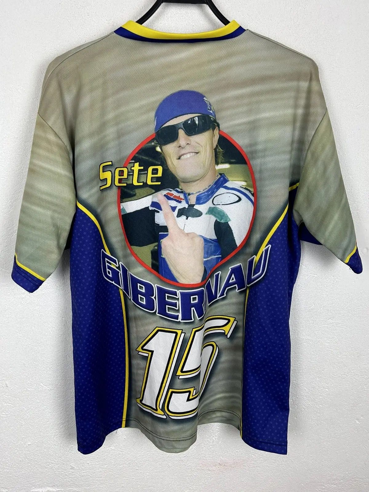 Vintage 00s Vintage Sete Gibernau Motorcycle Racer Sportswear Jersey Size US M / EU 48-50 / 2 - 5 Thumbnail