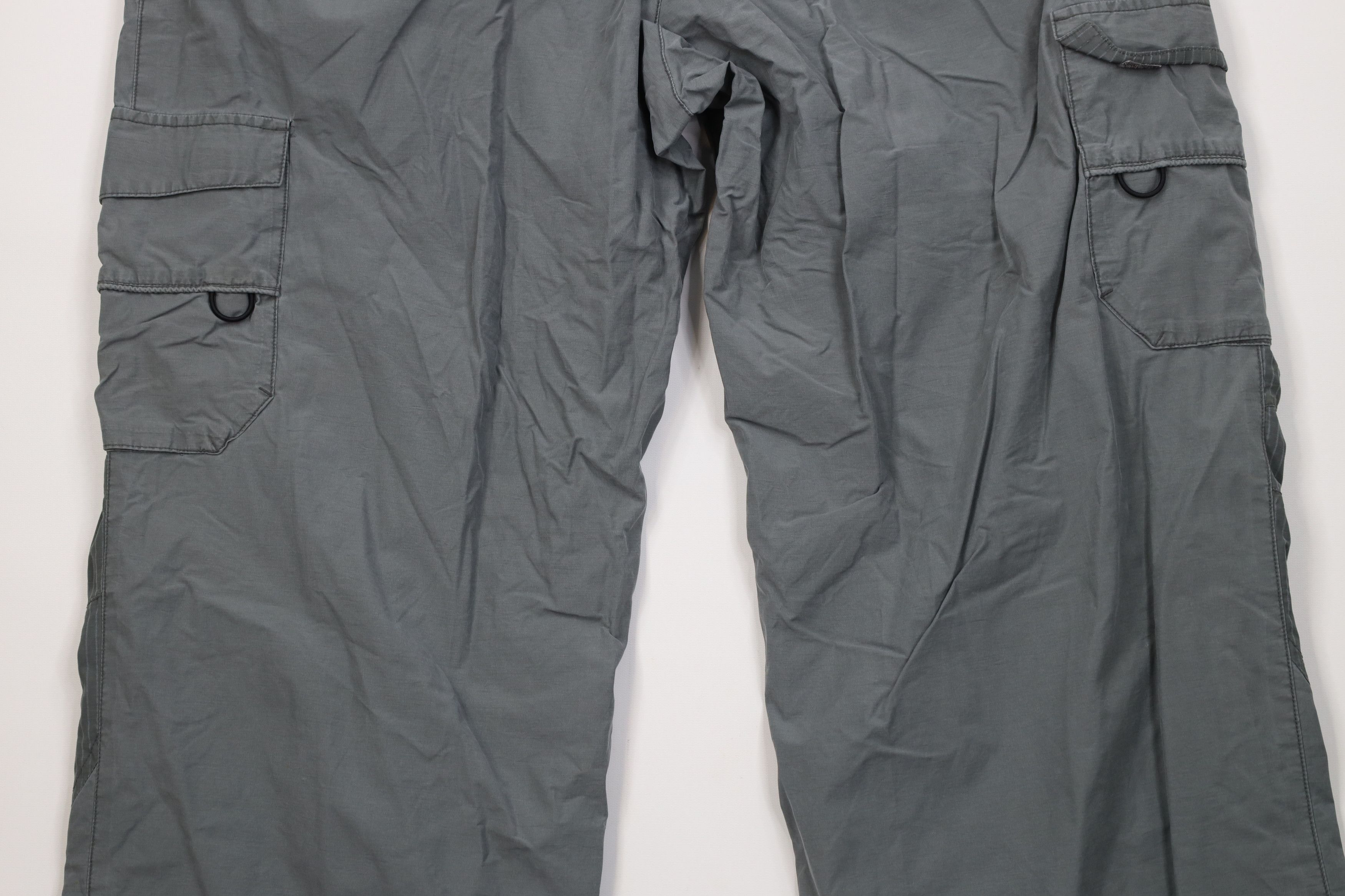 Vintage Vintage 90s Y2K Streetwear Belted Wide Leg Cargo Pants Gray Size US 38 / EU 54 - 10 Thumbnail