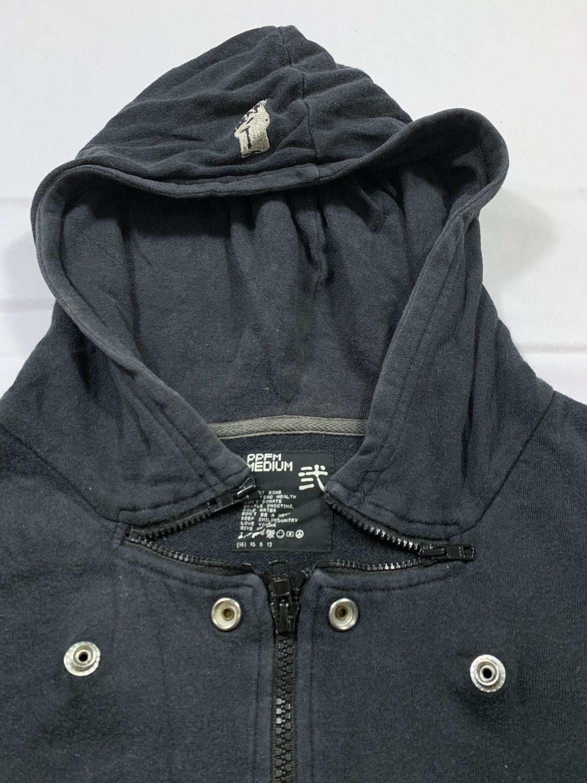 PPFM Japanese~PPFM The Sixth Sense Zipper Punk Style Hoodie Size US M / EU 48-50 / 2 - 3 Thumbnail