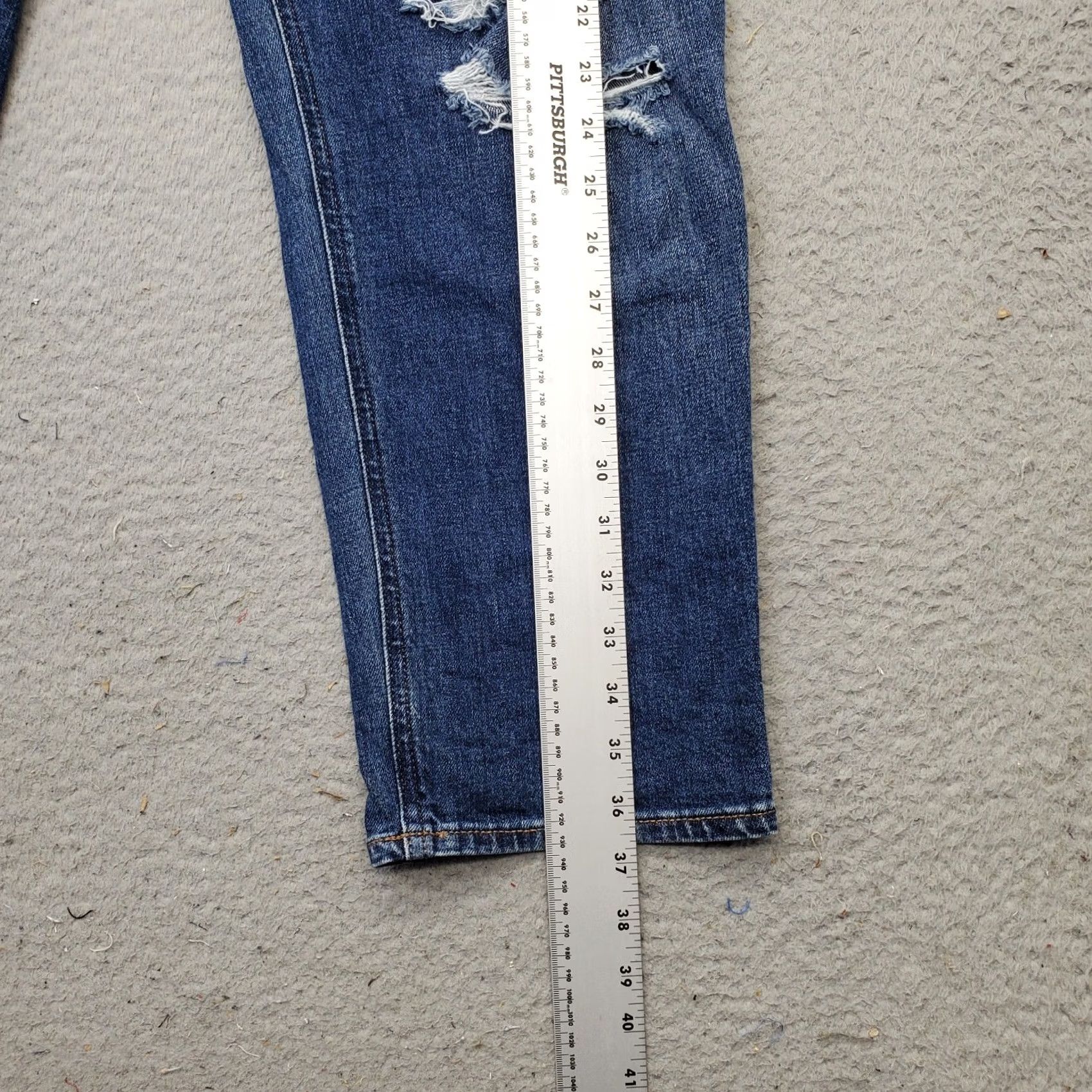Old Navy Old Navy Jeans Womens 16 Blue Denim Cotton Mid-Rise Regular Fit 5-Pocket Denim Size 38" / US 16 / IT 52 - 3 Thumbnail
