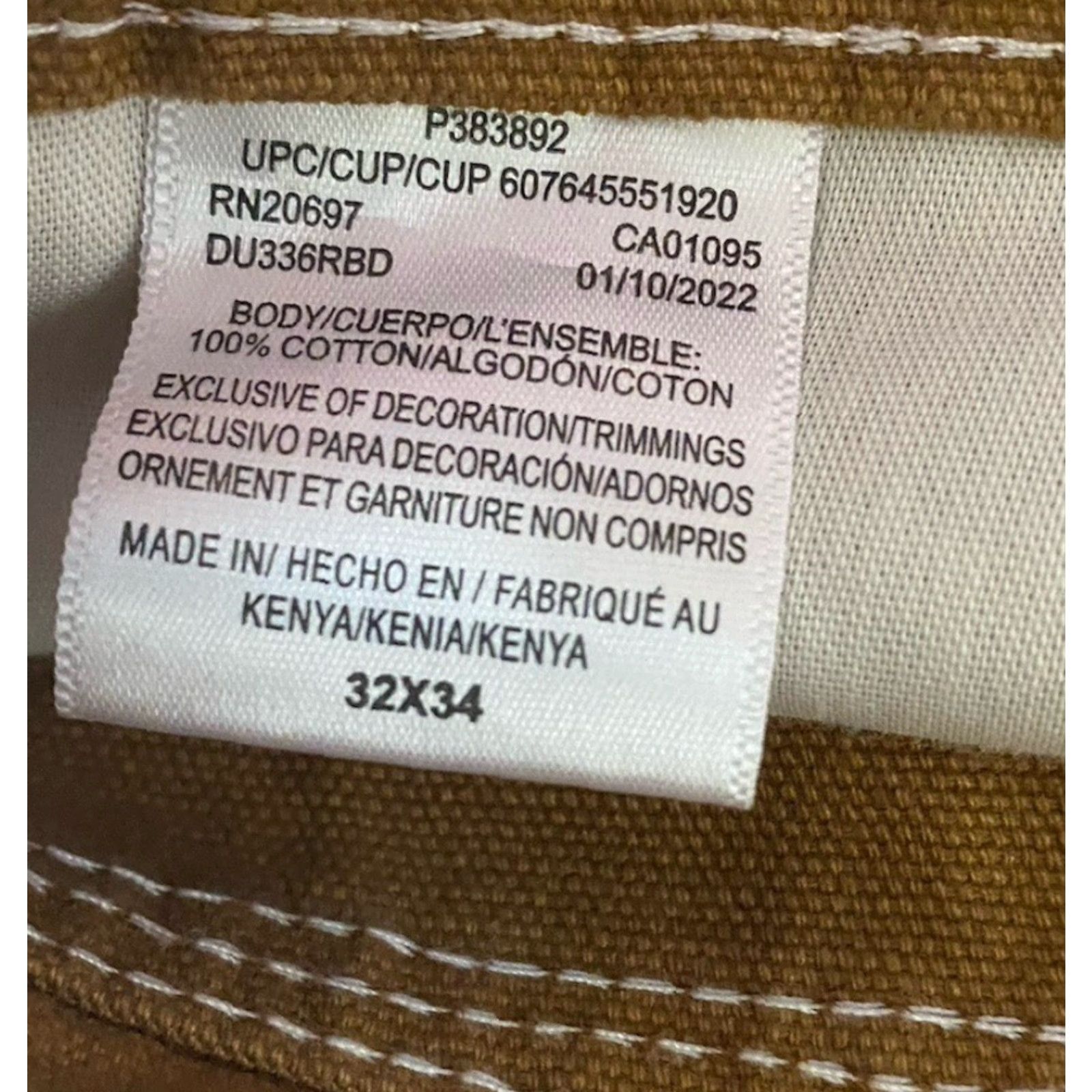 Dickies NWT Dickies Carpenter Jean Relaxed Fit Straight Leg Men’s 32x34 Brown Jeans Size US 32 / EU 48 - 7 Thumbnail